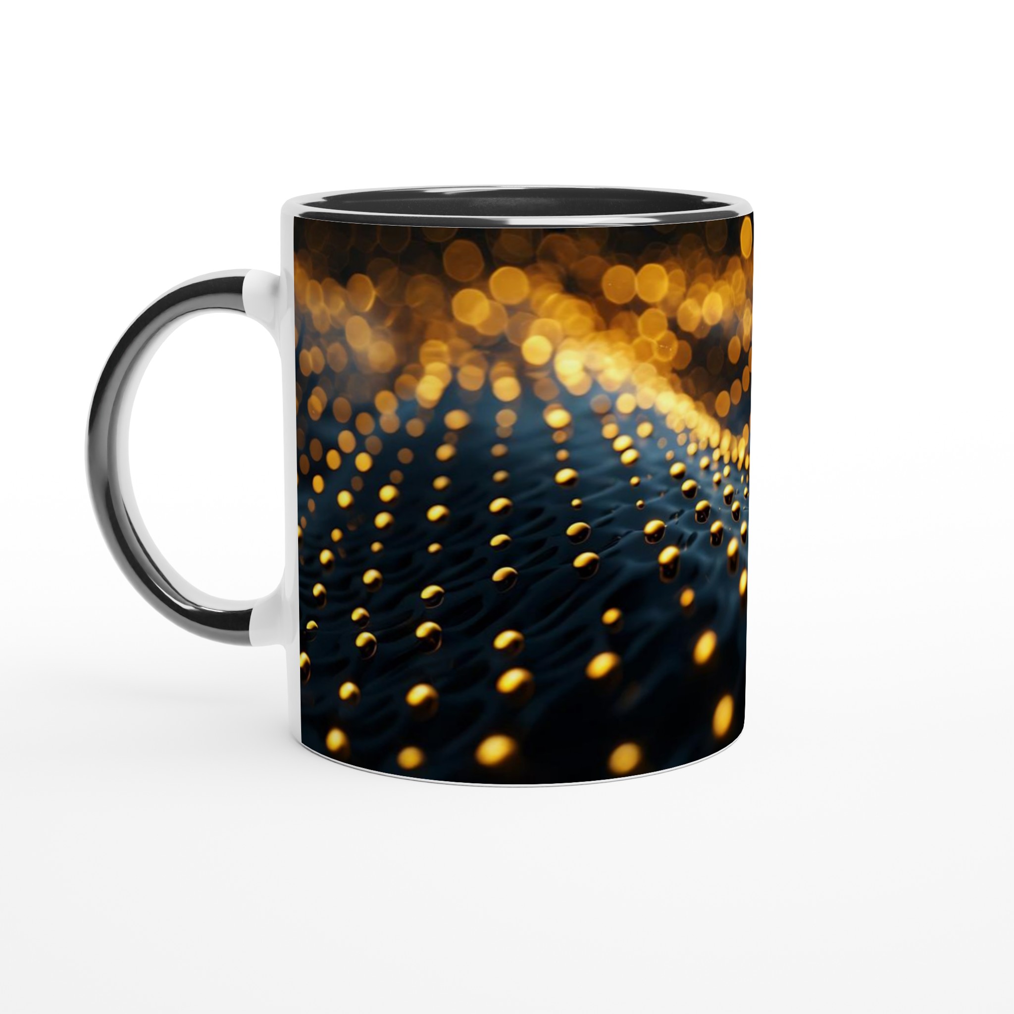 Abstrakt Gyllene Skimmer 11oz Keramisk Mugg – Ge Din Kaffestund en Lyxig Touch i Valfri Färg 4 aa5e4304-297b-4919-ac39-48247cf92594