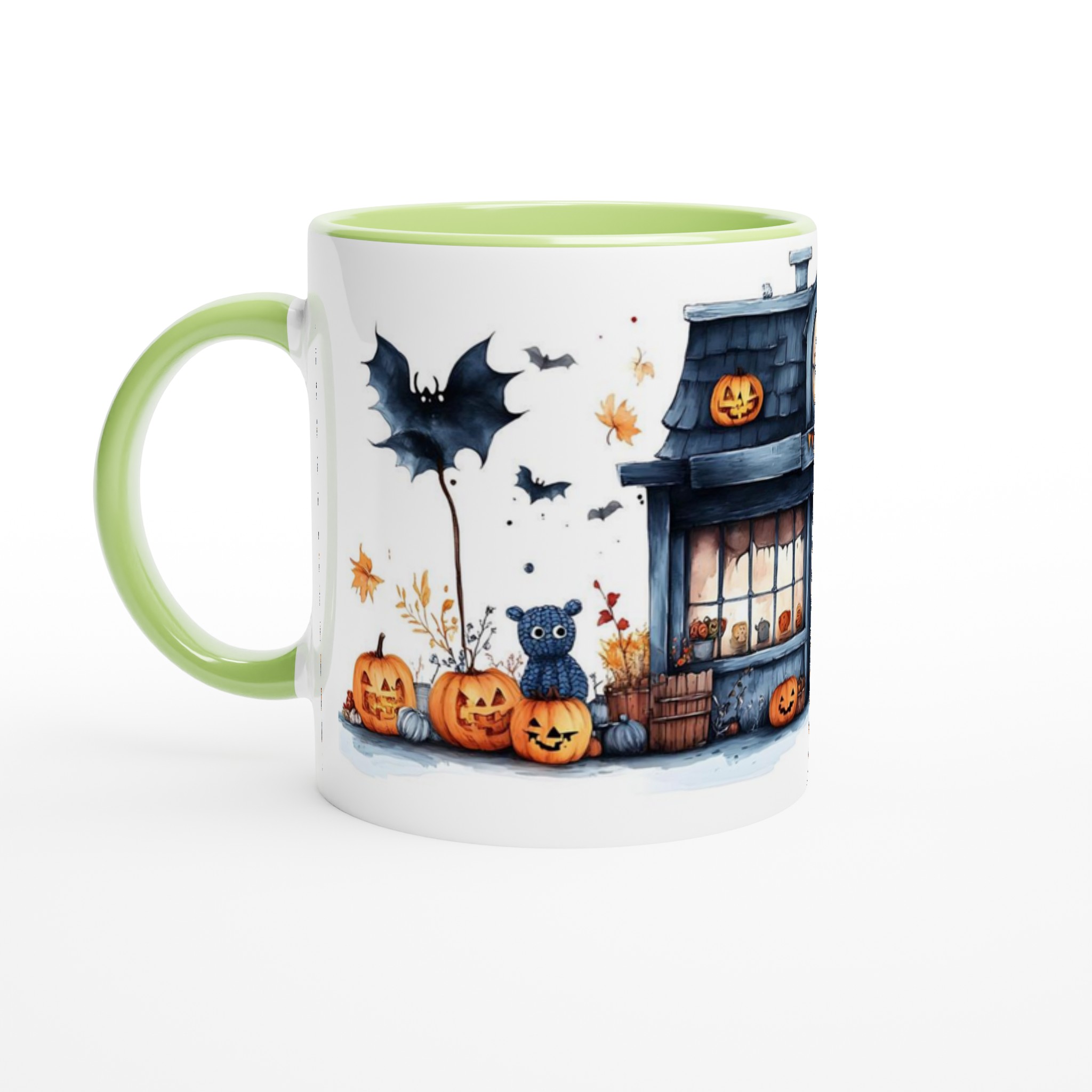 Mysig Halloween Mugg – Spöklikt Huset & Pumpor för Skrämmande Goda Drycker 7 aaa5bf29-0a69-46a7-84c2-58dfd9618a80