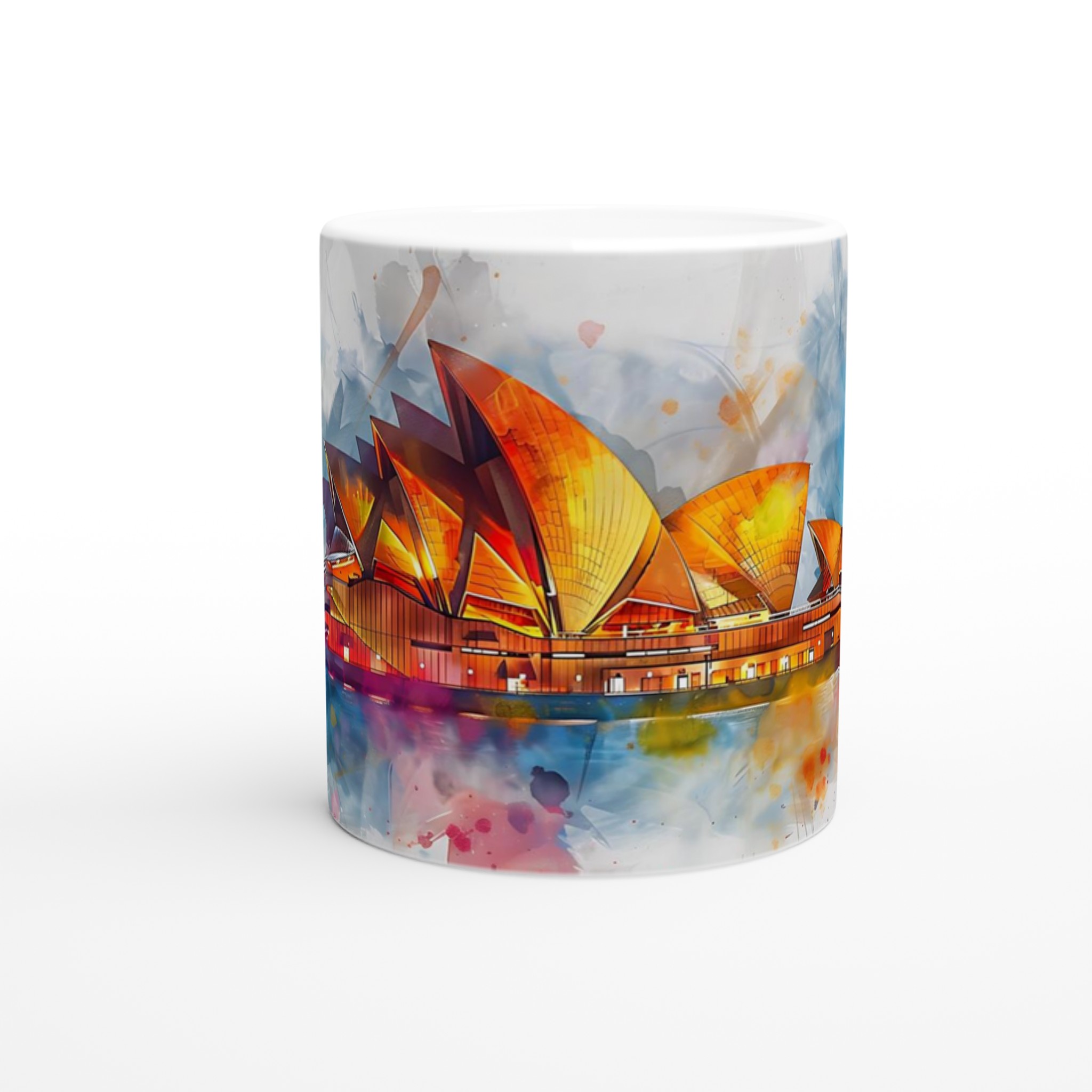 Sydney Operahus Akvarellmugg – Konstnärlig Kaffestund i Din Favoritfärg 8 aabe79fa-7879-43d0-88b1-f057e358dda6