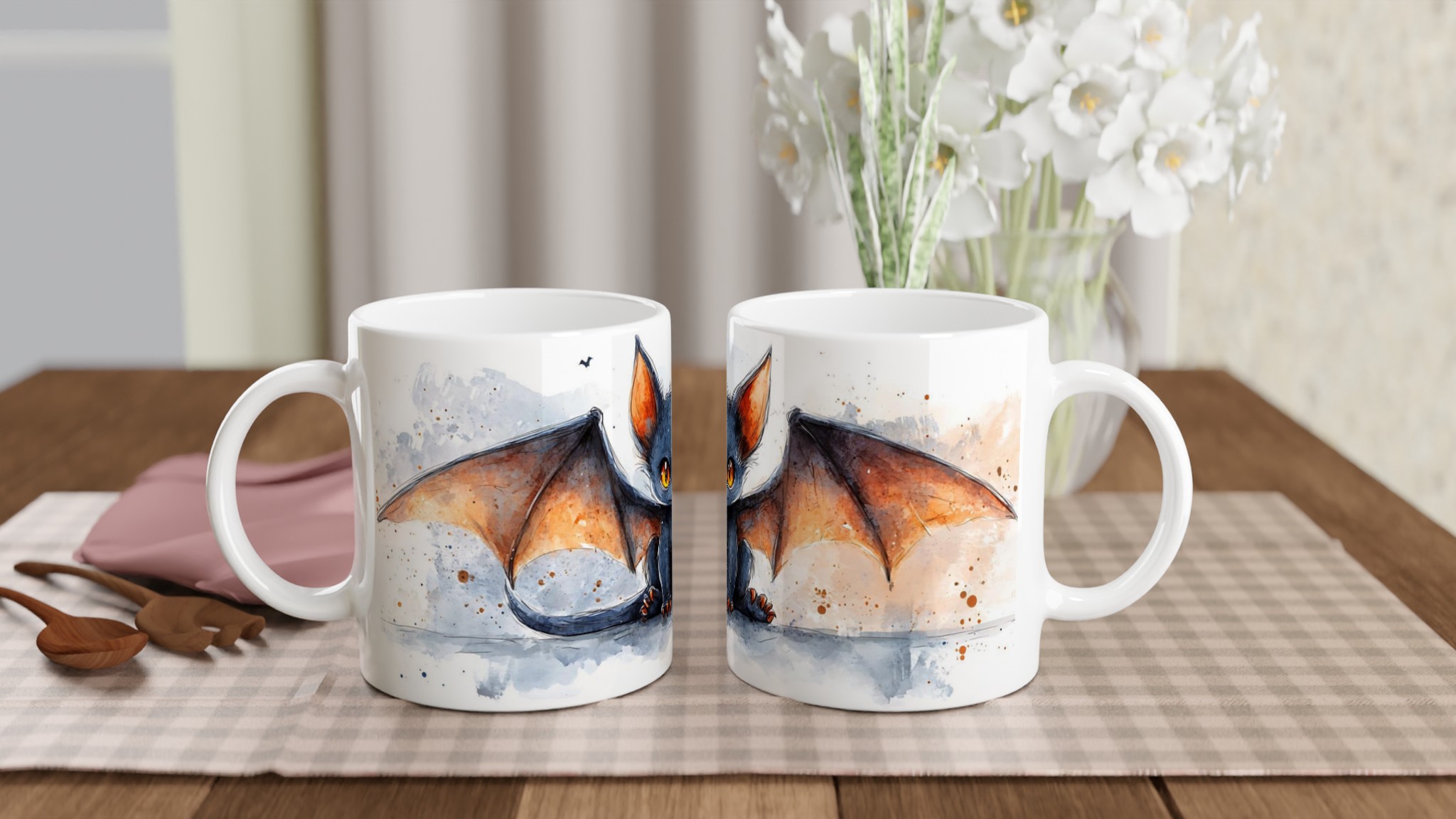 Söt och mystisk liten fladdermus – 11oz keramisk mugg för Halloween och mysiga stunder 10 aaf2e869-efc5-49d6-b01e-ae7b9f9a87e0