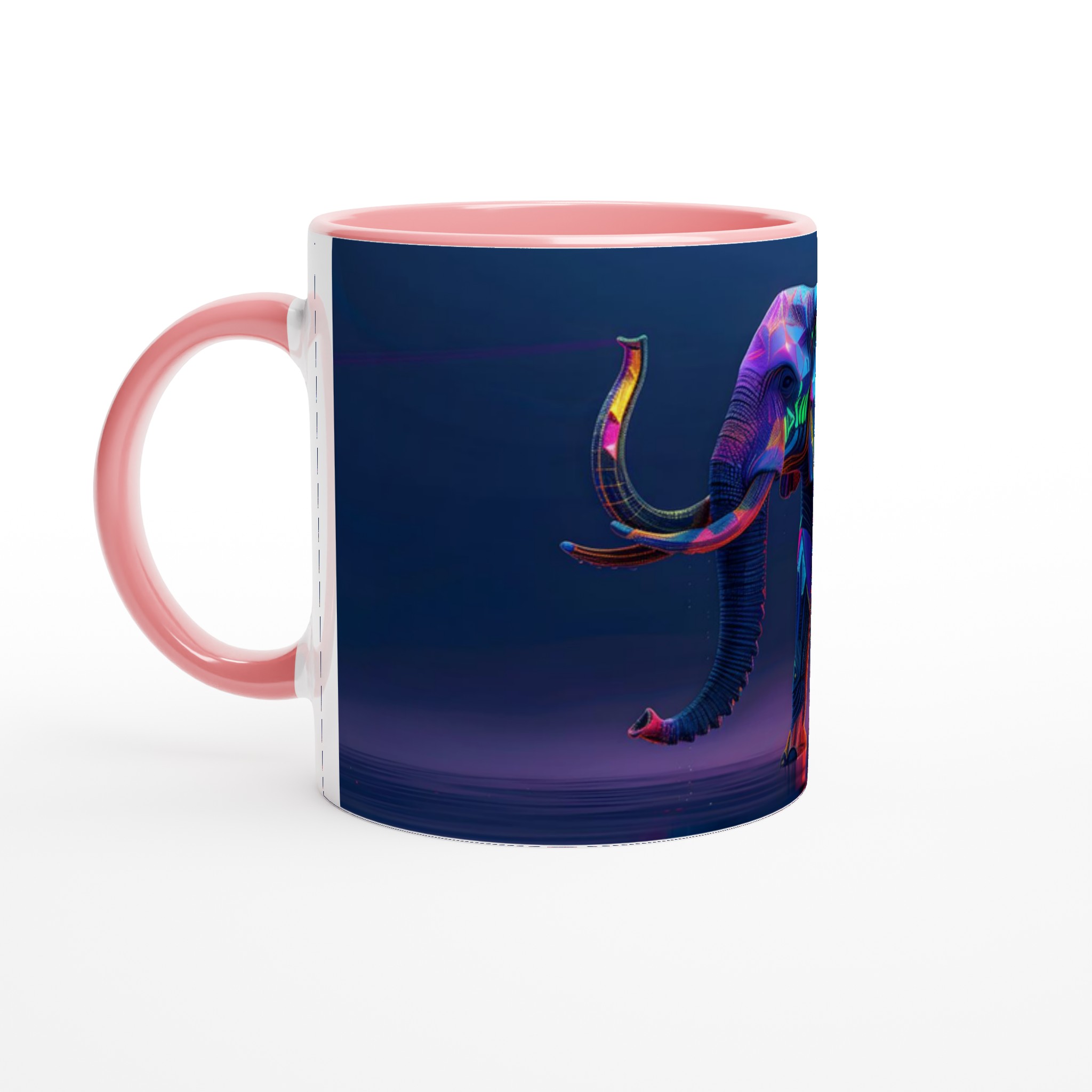 Neon Elefant Keramisk Mugg – Konstnärlig 11oz Kaffekopp i Flera Färger 6 aaf68629-1640-44c3-a5e3-67e243cdf816