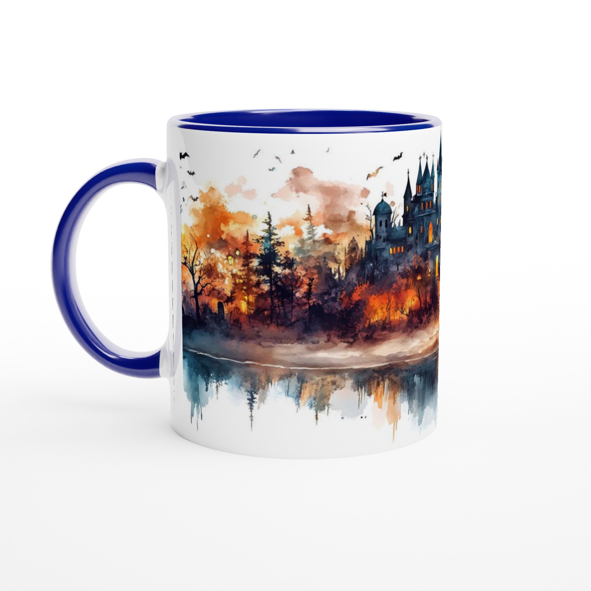 Mystisk Slott-mugg i Akvarell – 11 oz keramisk mugg för Halloween & Sagofantaster 2 ab102c4c-982e-4762-acf3-acb367b77069