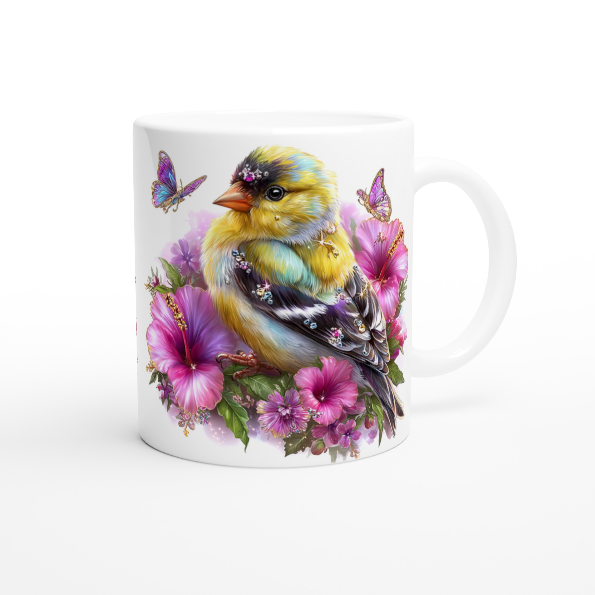 Förtrollande Fågel & Hibiskus Keramisk Mugg – Ett Konstverk för Varje Sip i Valfri Färg! 9 ab18b6c6-9bd6-48e2-ab16-f1ba86e0b8a8