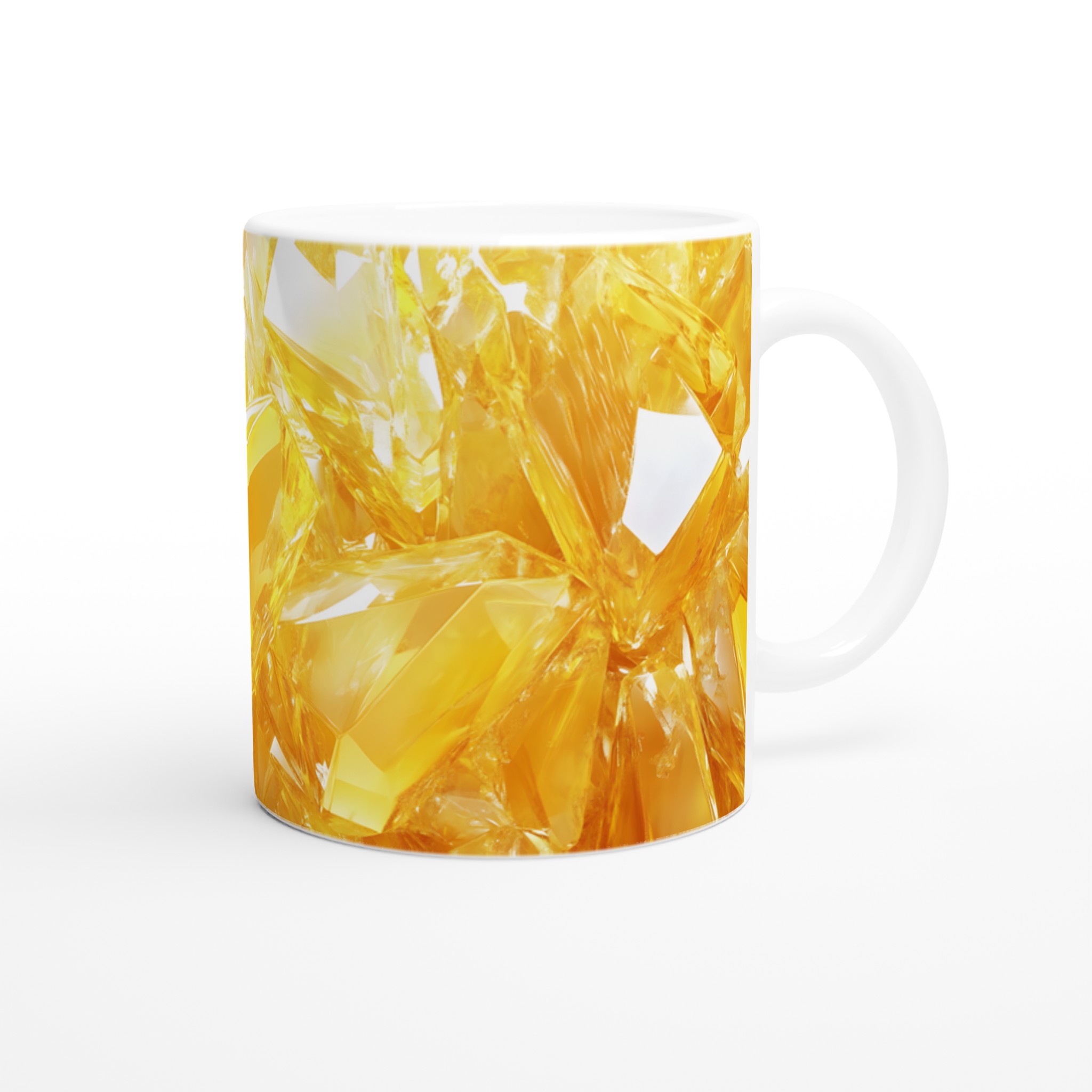 Guldgnistrande 11oz Keramikmugg – Din Kaffestund, Strålande i Gult eller Ditt Val av Färg! 9 ab32530f-a93f-4f7b-b7eb-87595b698e97