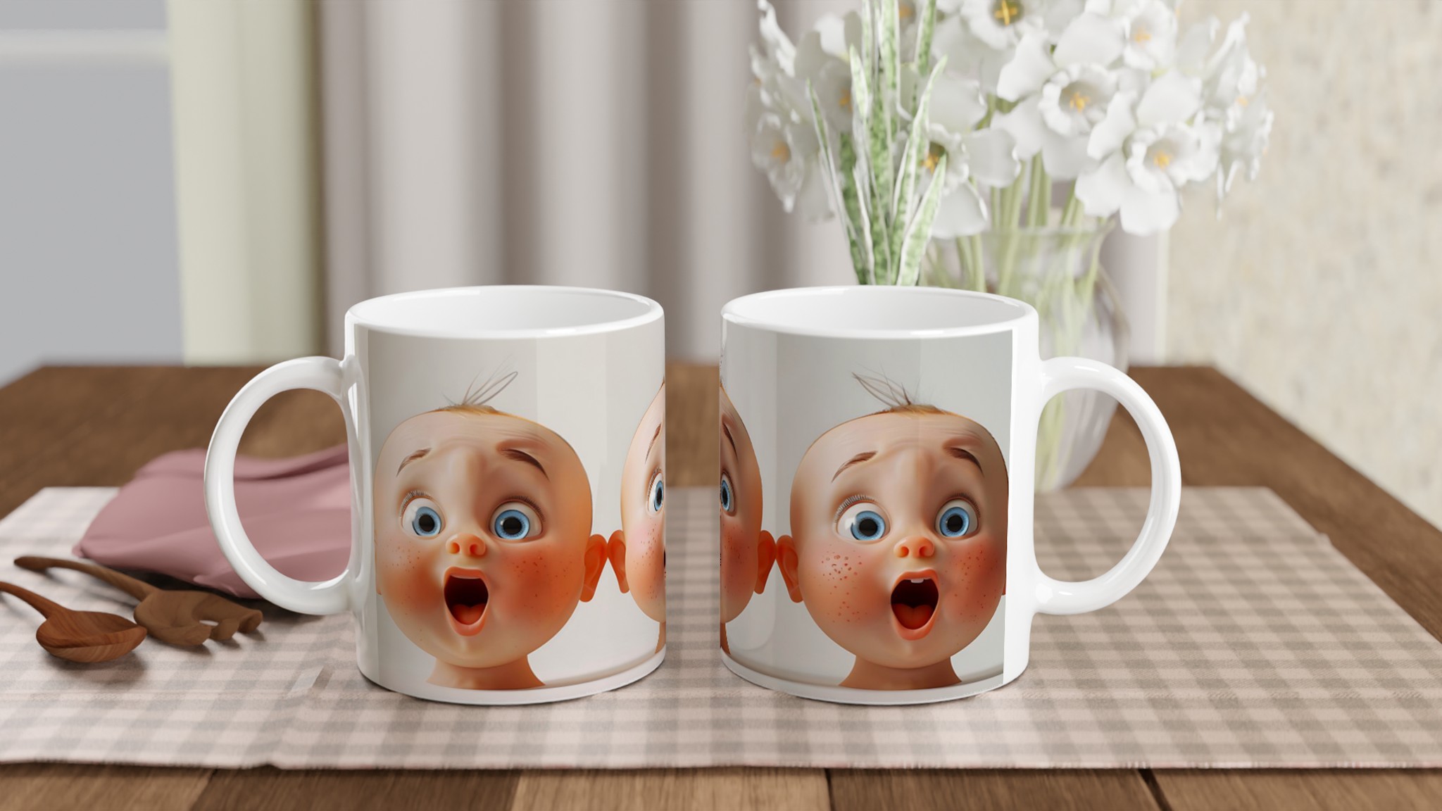 Förvånad Baby Mugg – Charmig Keramikmugg i Valfri Färg, 11 oz 10 ab61fb18-fae8-4e9d-a913-1abbf5e68fec