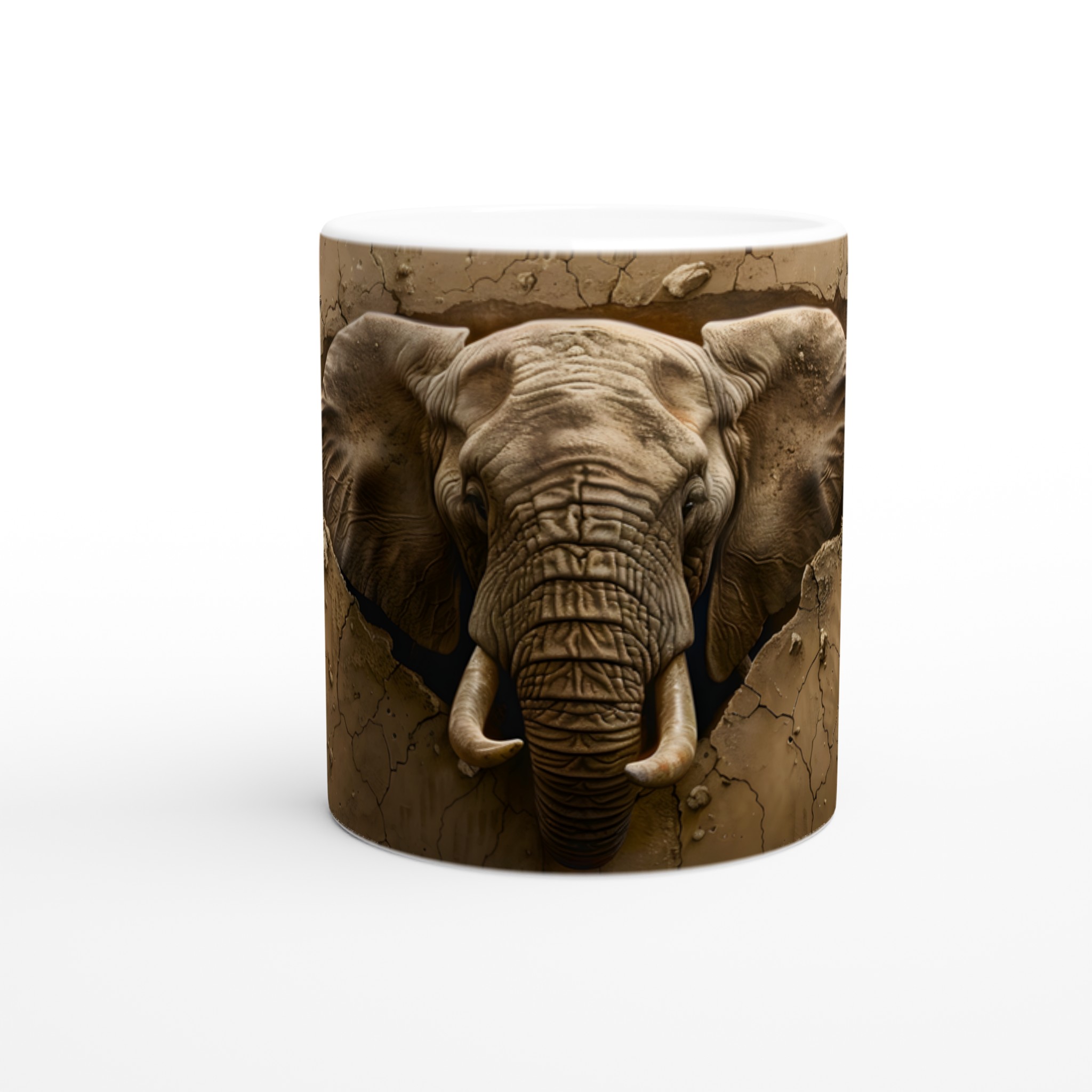 Majestätisk Elefant Mugg – En Unik 11oz Keramisk Mugg för Naturälskare 8 ab62d93f-be5a-4015-b714-4716771b453e