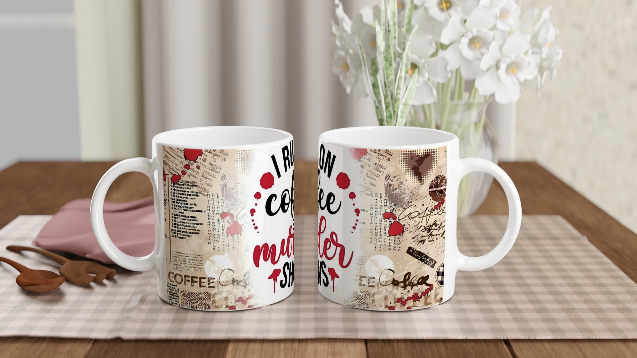 Vit 11oz keramisk mugg med humoristiskt motiv - välj bland sju färgstarka keramikhöjdpunkter 10 ab7a2e08-c597-4c1a-87cf-e03d1bfca9eb