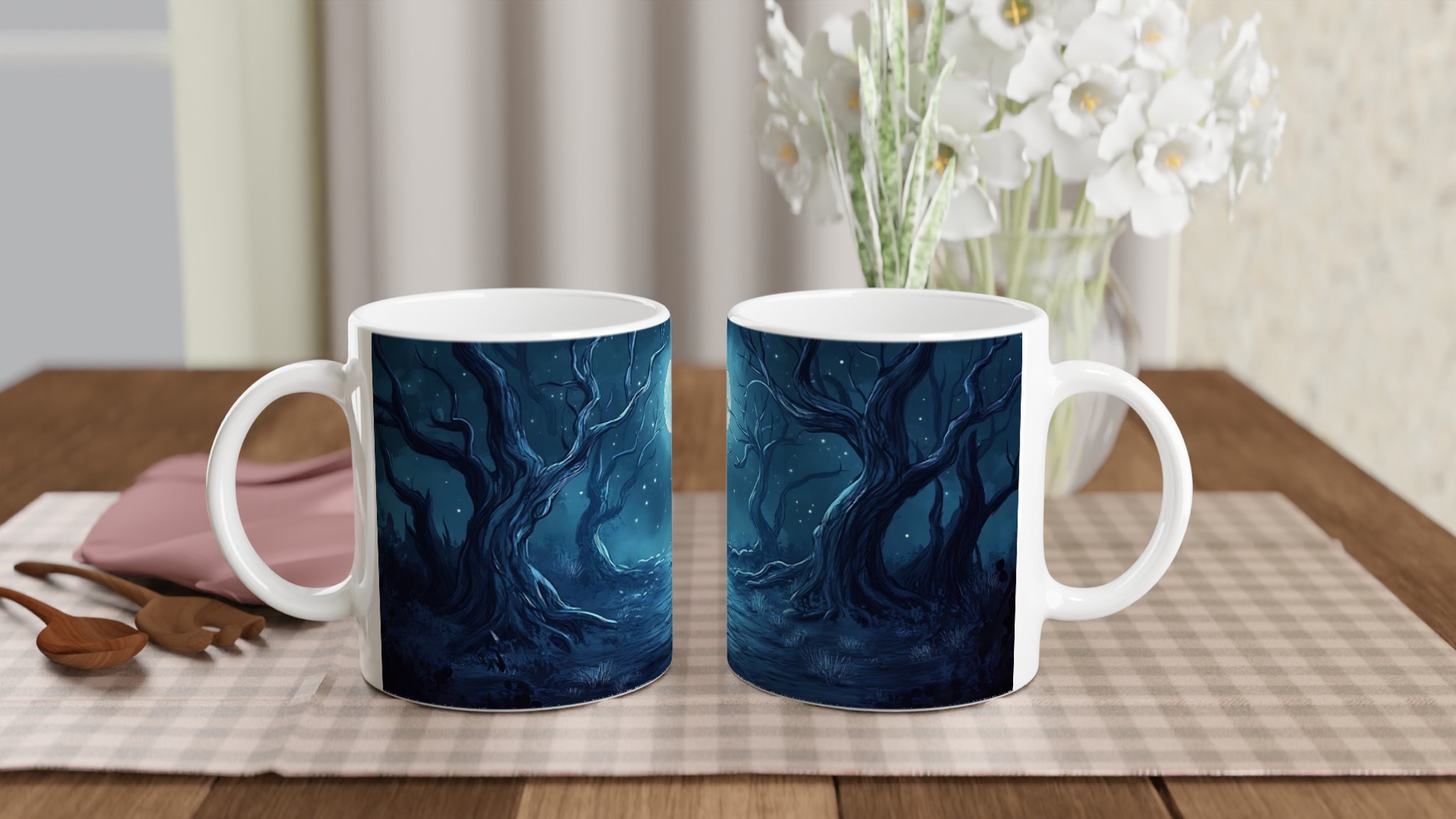 Förtrollad Skog Mugg - Månskensmagi i 7 Färgstarka Nyanser, 11oz Keramikmugg 10 abdcf7fe-16c5-462e-af0c-062f6d696251