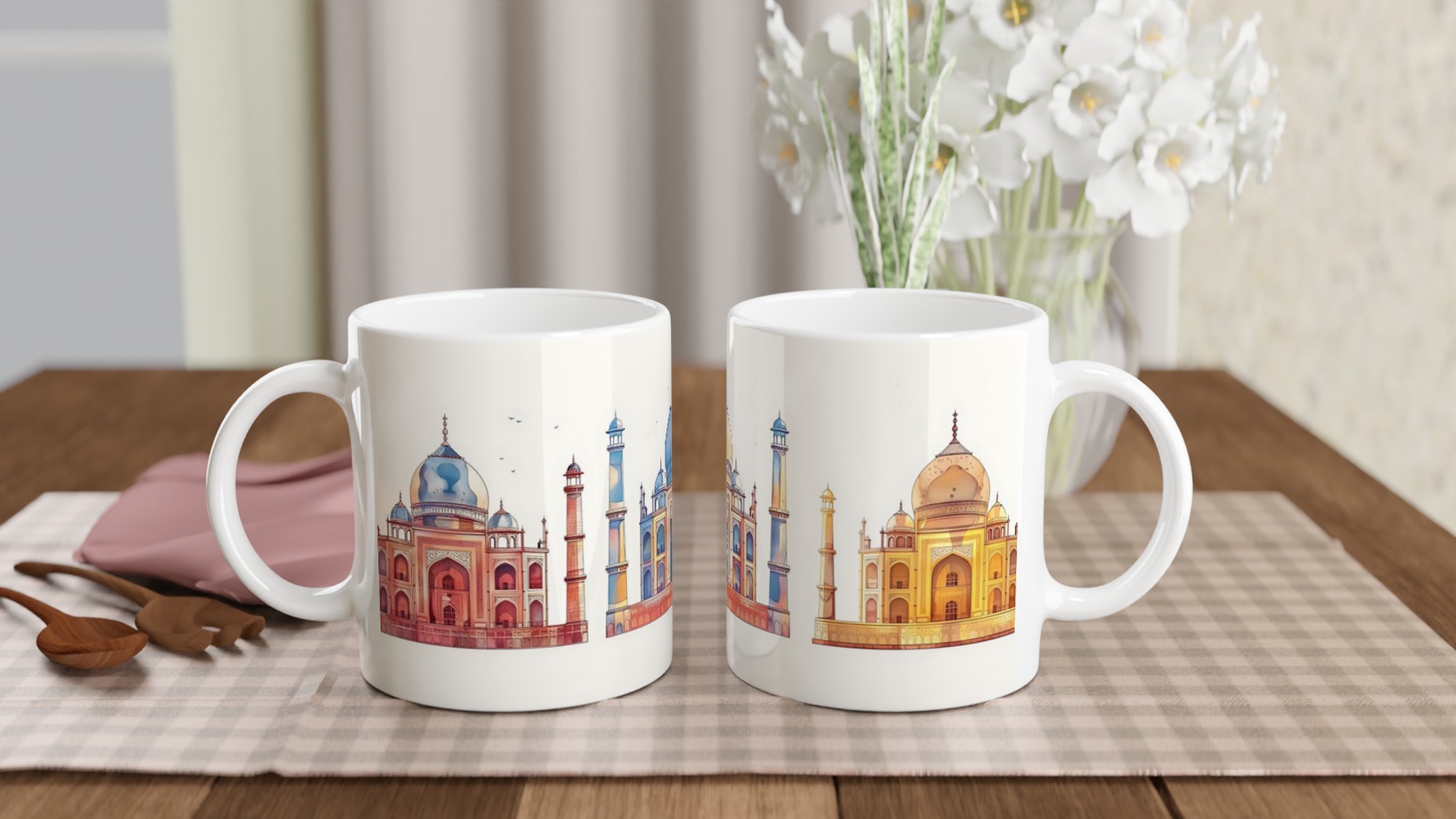 Tidlösa Tempel Konst Keramisk Mugg – Inspirerad av Indisk Arkitektur 10 abf20a8b-dc31-49f4-b18a-33e0119049fb