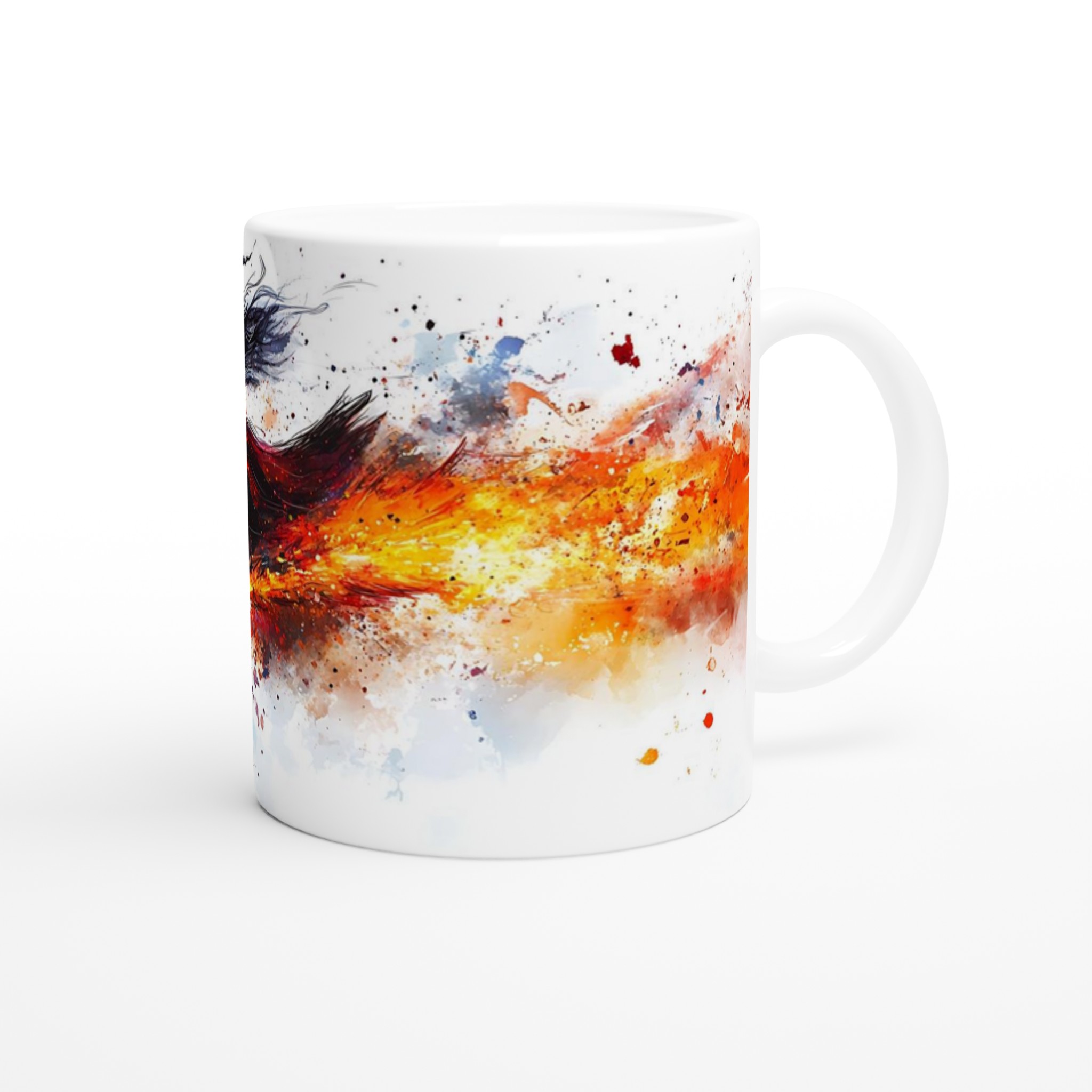 Witch on Fire Motorcycle 11oz Keramisk Mugg – Unikt Motiv i Ditt Val av Färg 9 ac02124c-898b-4b1d-b1ed-66d972dffe02