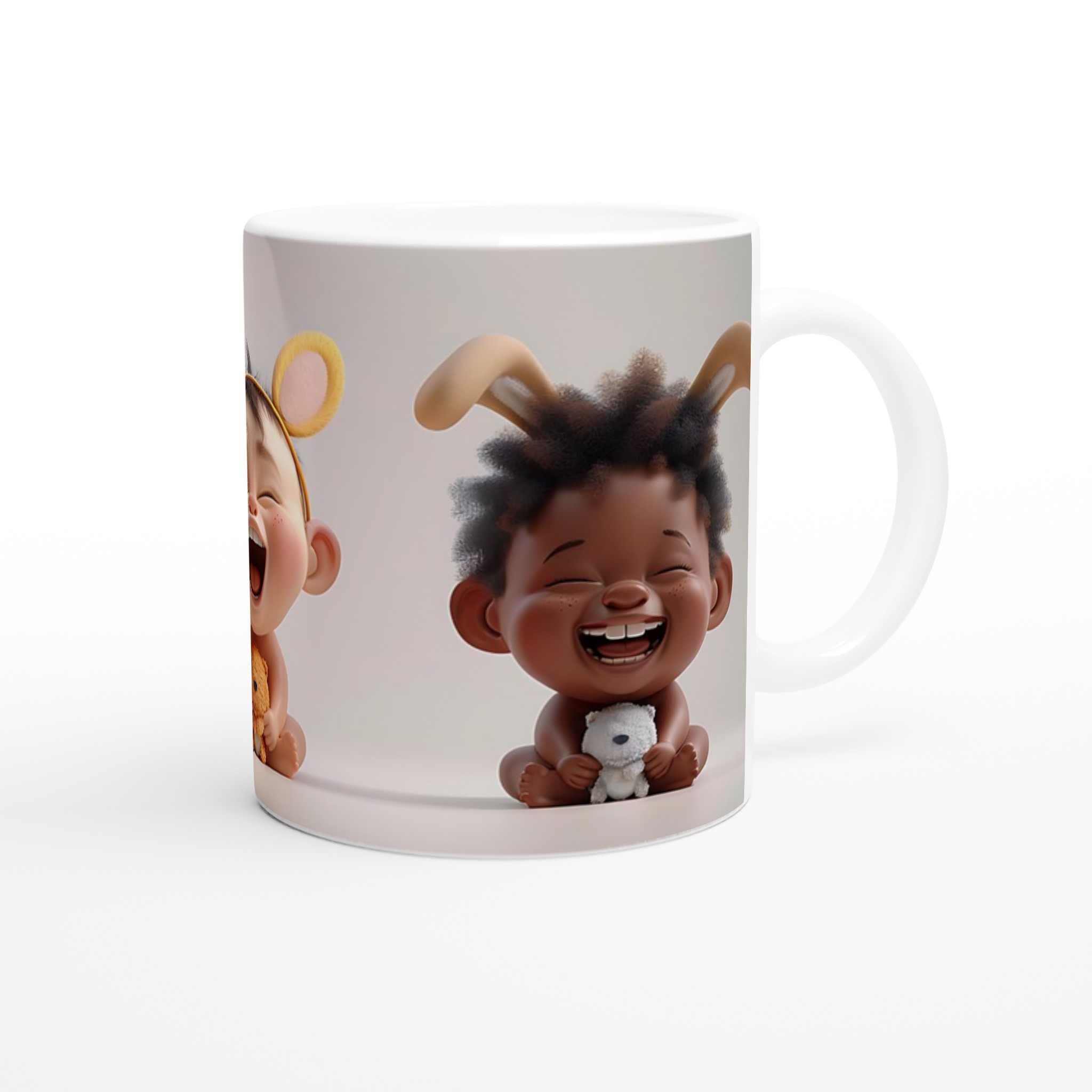 Skrattande Baby Bunny Mugg – Charmig Keramikmugg för Glädjefyllda Stunder, Finns i Sju Lekfulla Färger 9 ac29457f-e545-425c-bfe1-85251c850d0e