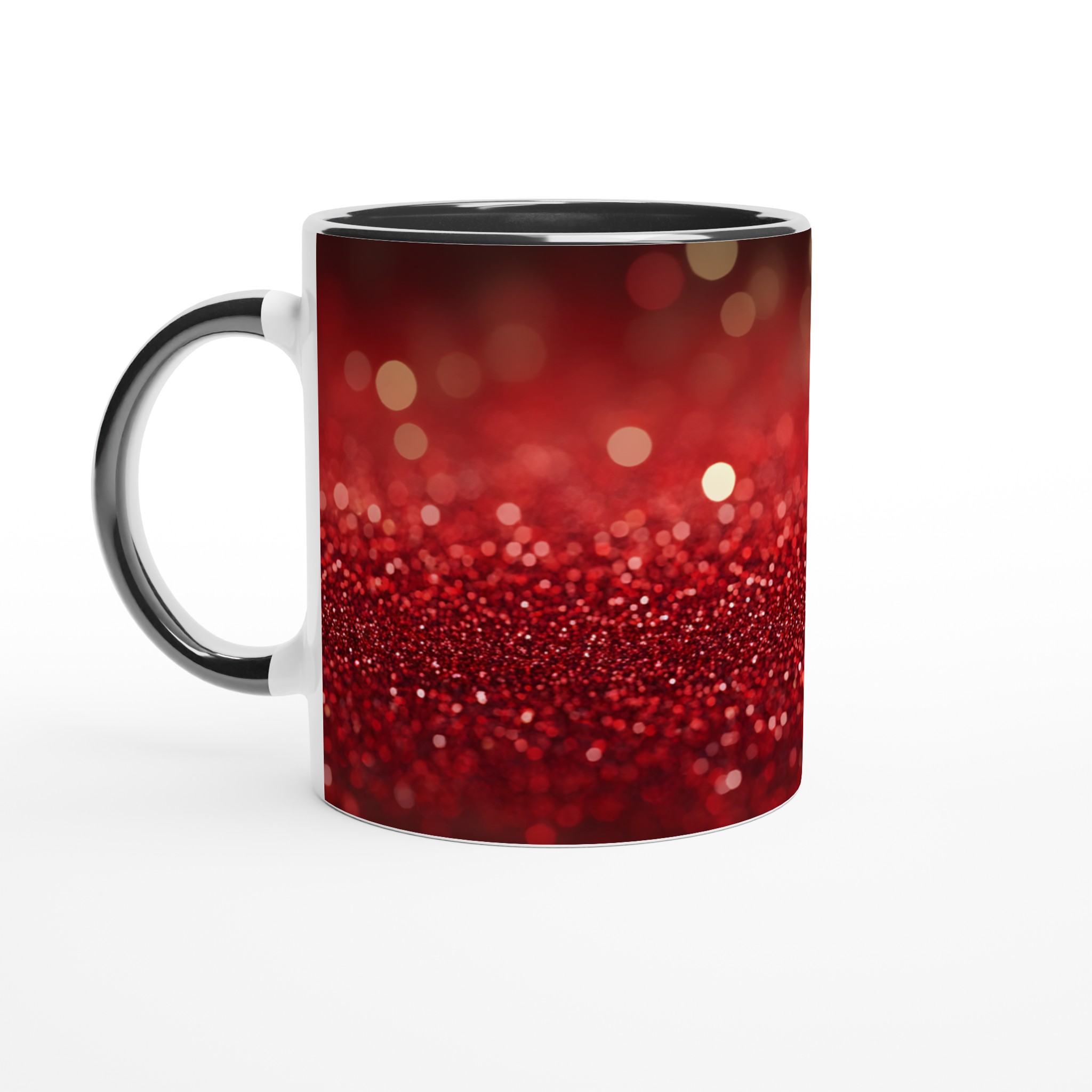 Glittrig Röd Keramisk Mugg - 11oz Favoritkopp för En Gnistrande Vardag i Ditt Val av Färg 4 ac497dac-4cae-4b30-84bf-941c9807fe35