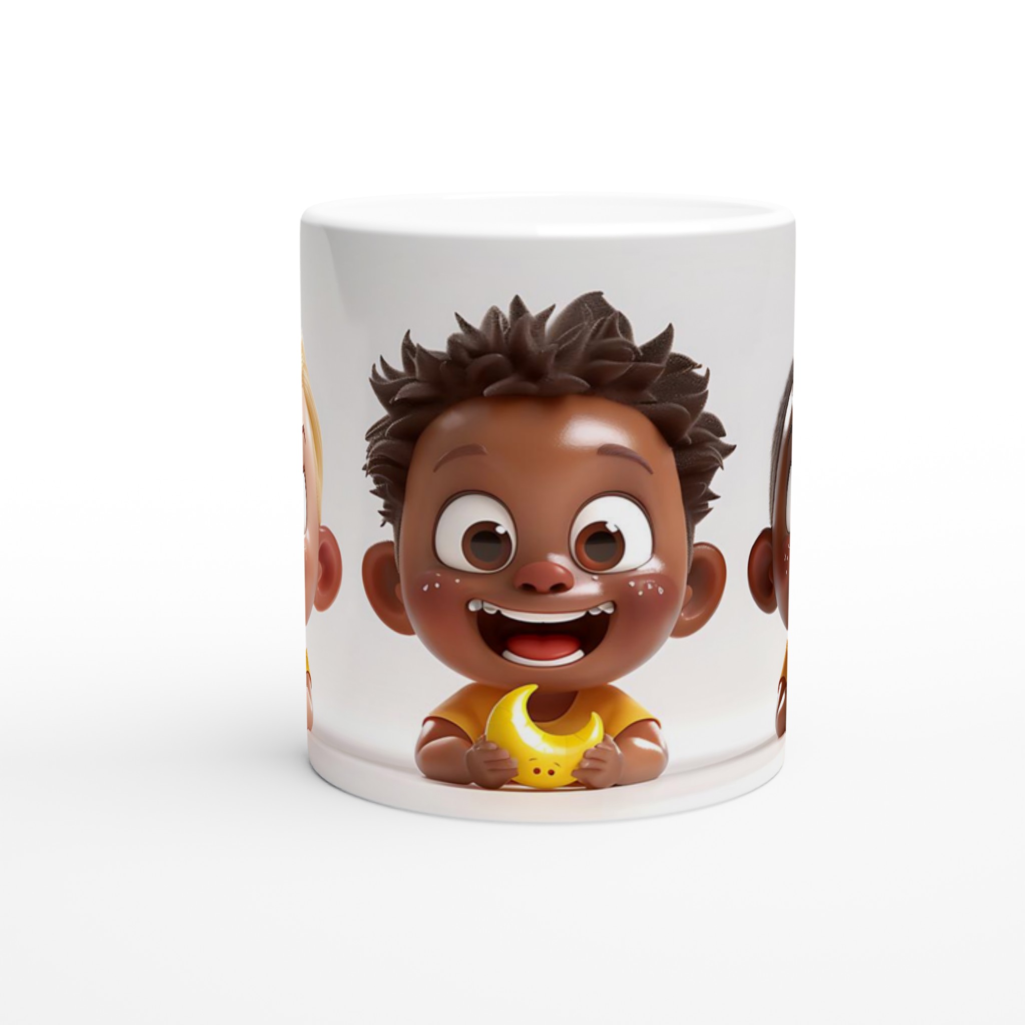 Glada Barn Motiv Mugg - 11oz Keramisk Mugg för Varje Stund, Finns i Sju Lekfulla Färger! 8 ac509de7-85e6-4532-bc09-32ca71f42ce6