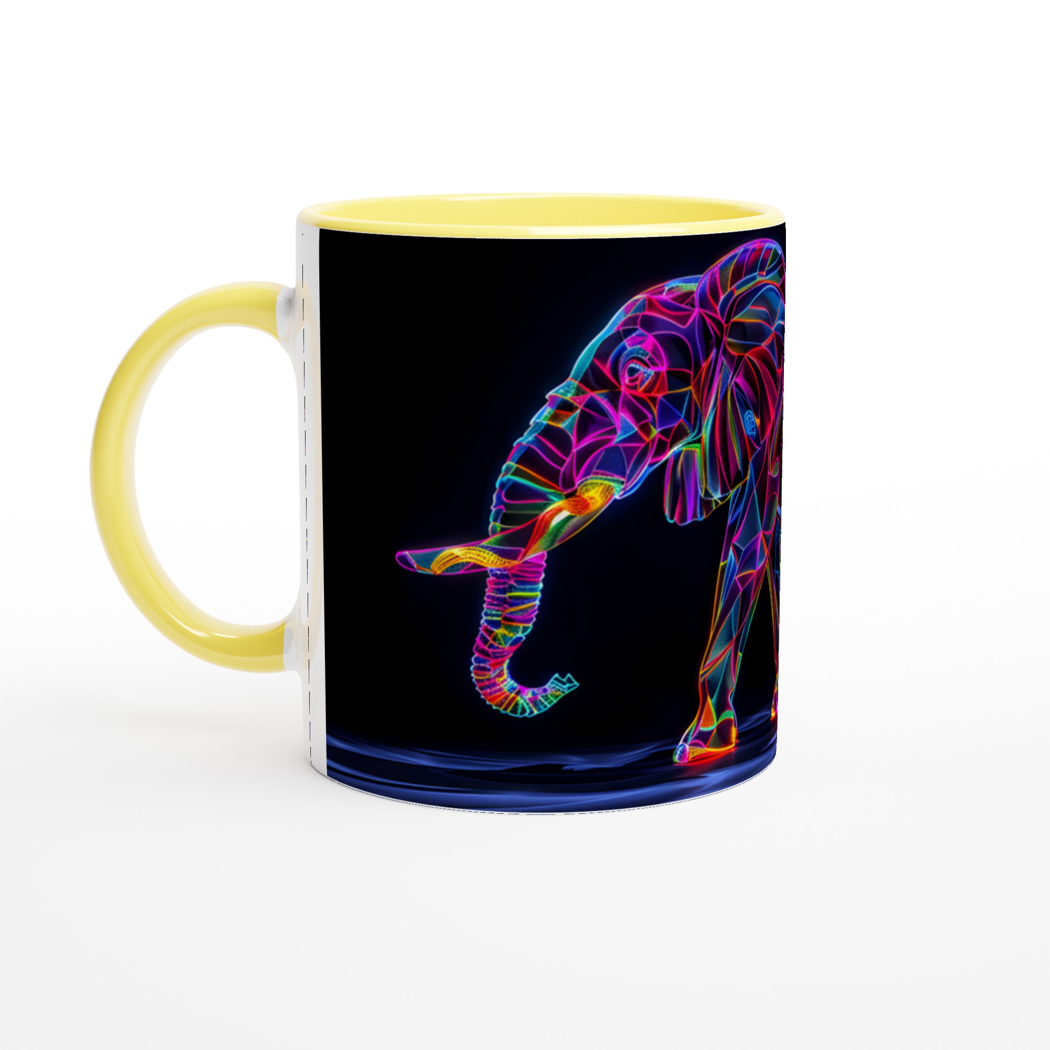 Neon Elefant Design Mugg – Lysande 11oz Keramikmugg i ditt Val av Färg 3 ac7bf2f9-40c7-42ac-a00b-2acfbbbeb353