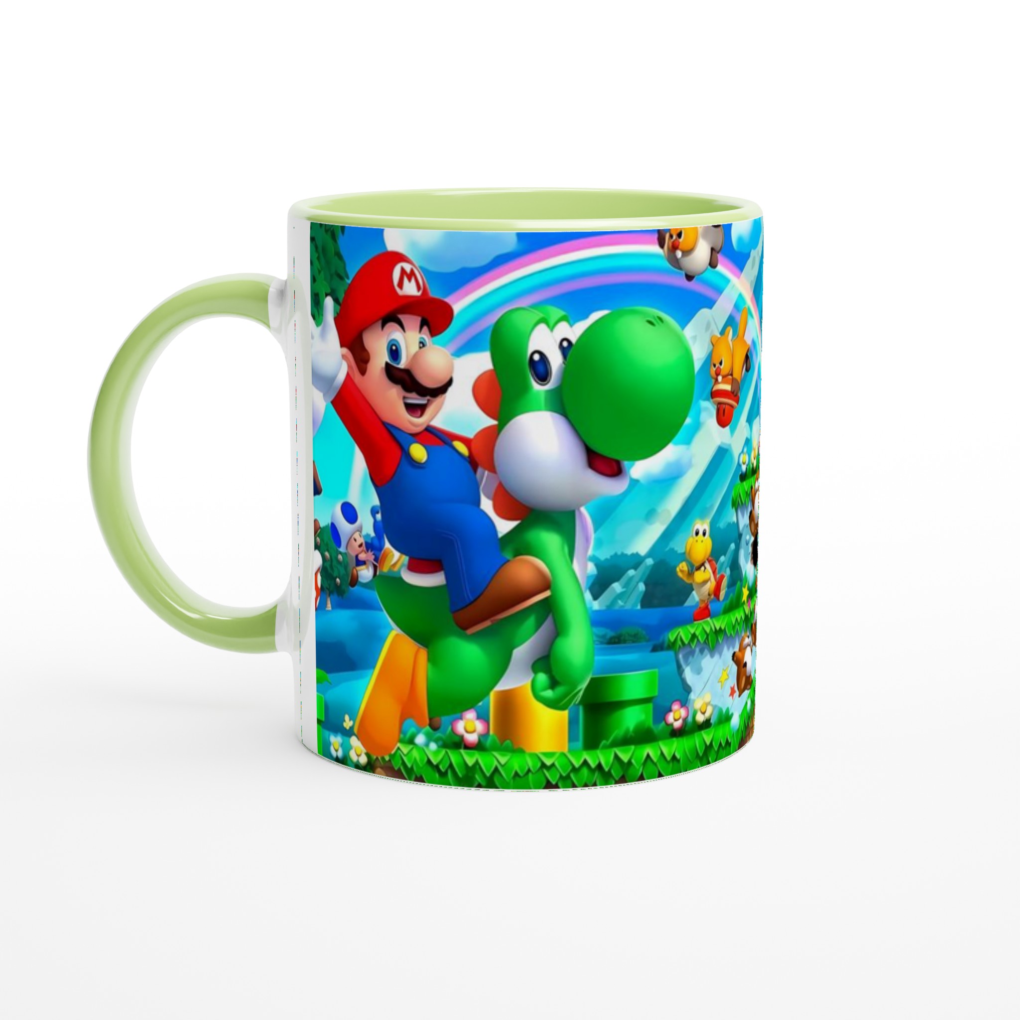 Vit 11oz keramisk mugg med färgstarkt Super Mario-tema i flera färgval 7 ac8eee04-1b85-4ab0-ac07-5ea381afbea5