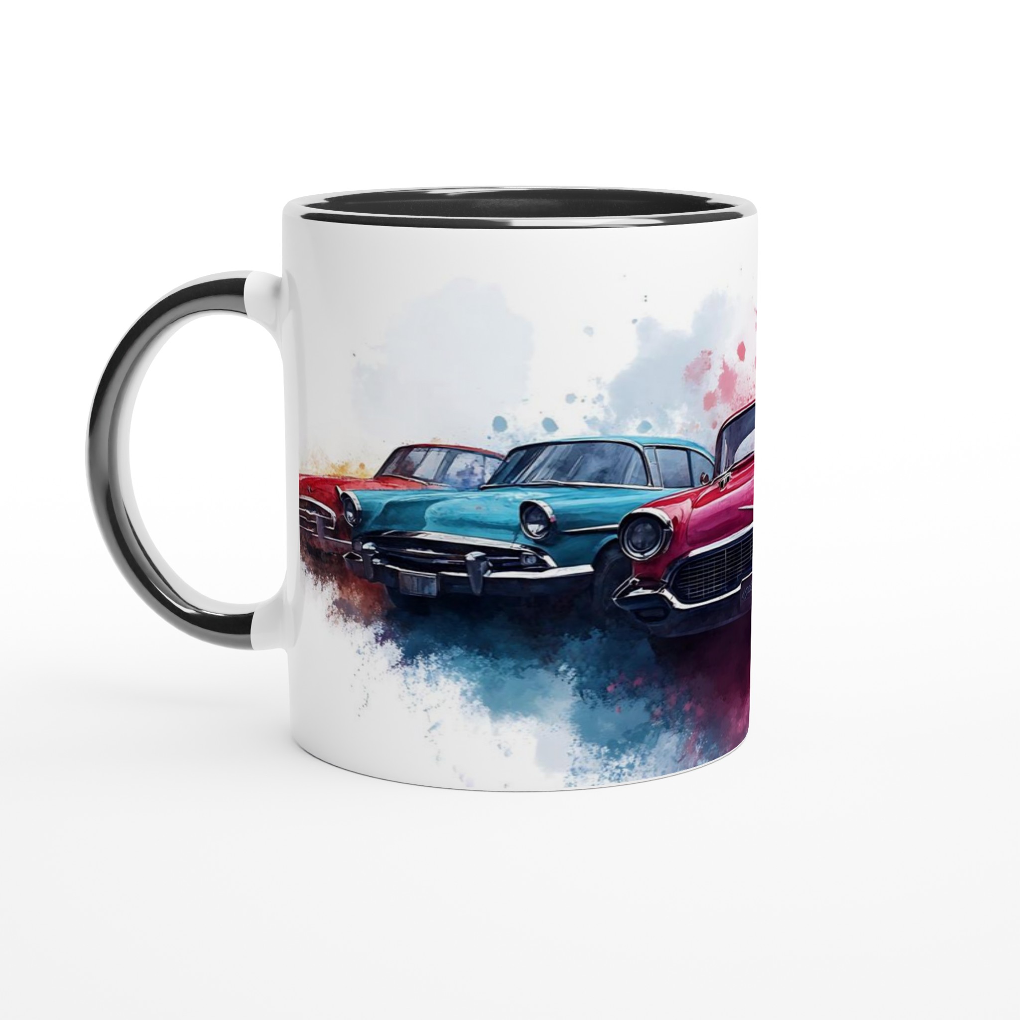 Klassiska Bilar Akvarell Keramisk Mugg - Välj bland 7 Färgstarka Nyanser för Retro Fans! 4 ac96451f-de30-46d4-82dc-b5d4bdf84003