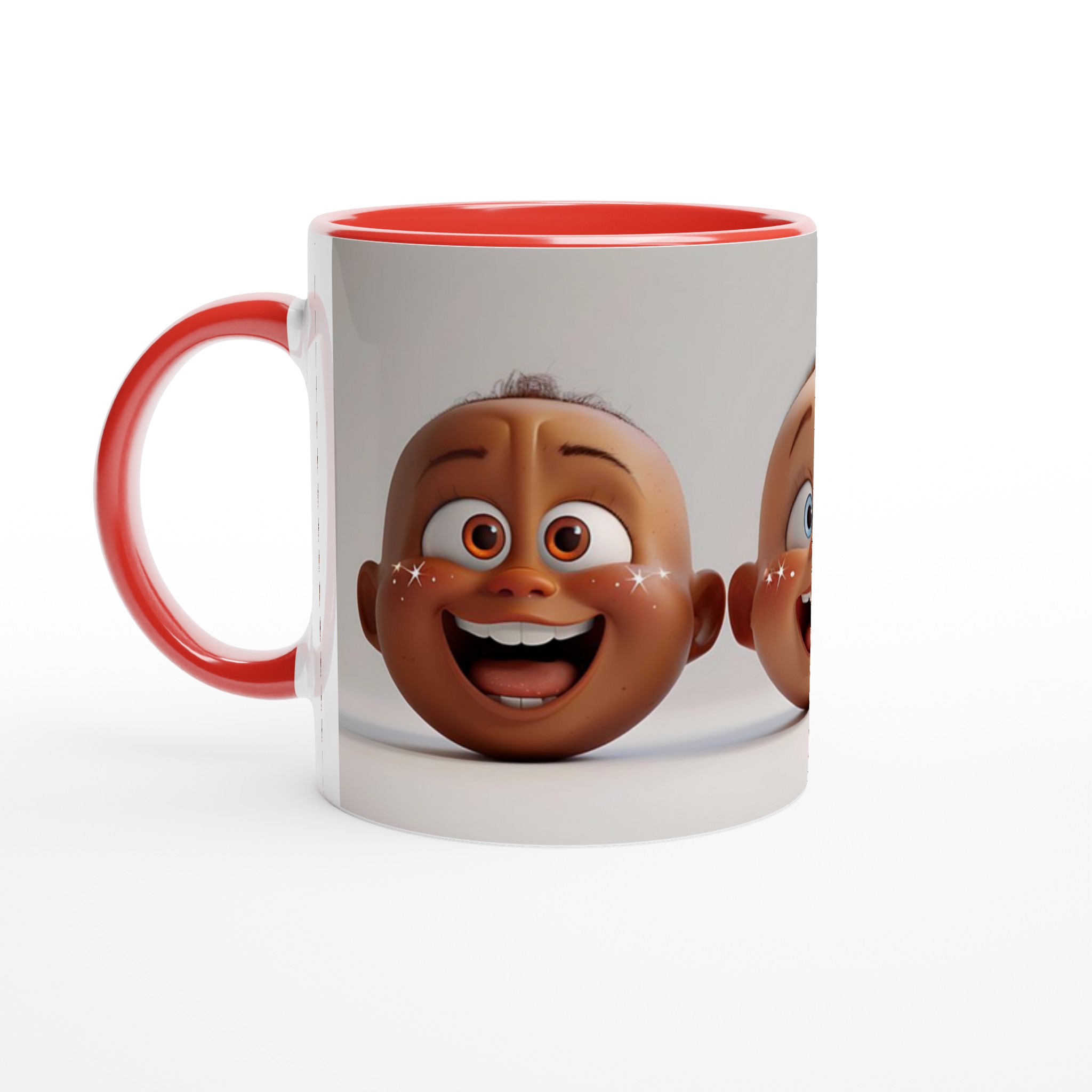 Glad babyansikte 11 oz keramisk mugg – Livliga färger för din favoritmugg! 5 acaa0c10-dabc-49c0-af9f-18f1db78c4e1