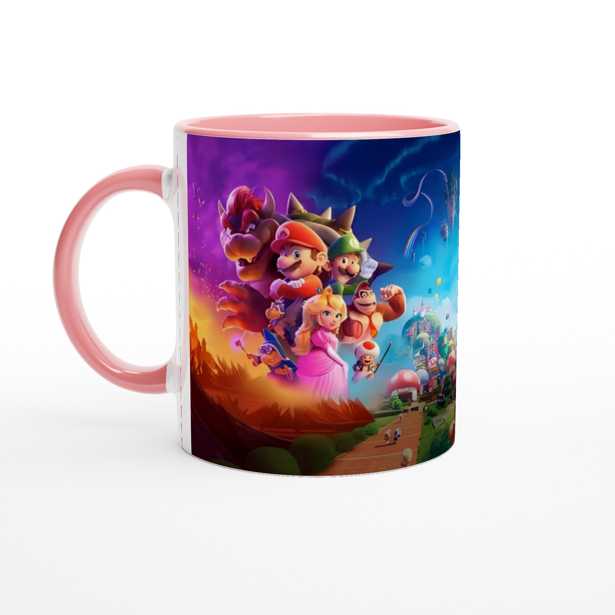 Vit 11oz keramisk mugg med färgstark spelinspirerad design i flera keramiska nyanser 6 acf44719-accf-4e43-a54f-8024df777ee2