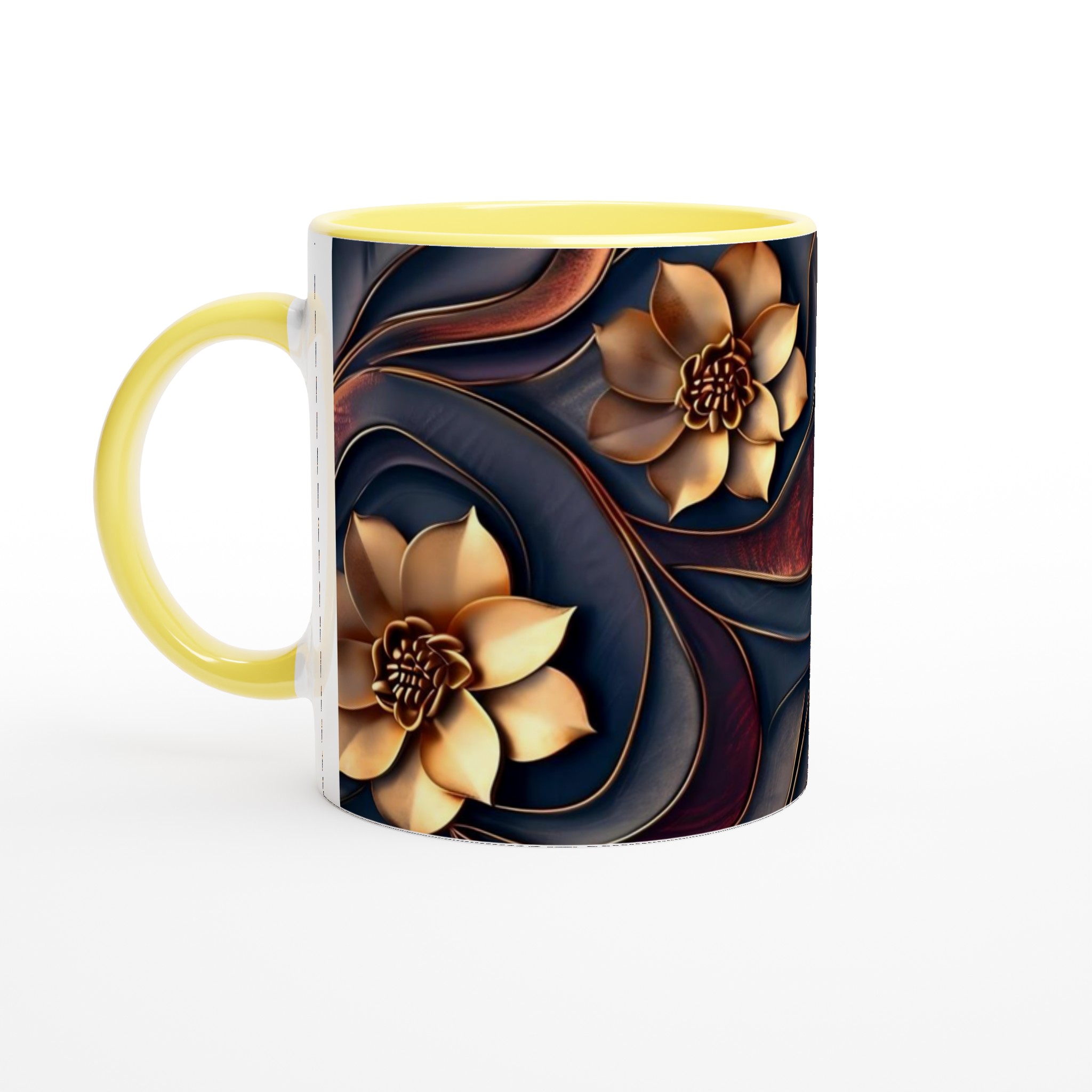 Elegant Ceramic Mug with Golden Floral Accents – Choose Your Perfect Color 3 ad285e0b-9018-42fe-970e-a9f965303015