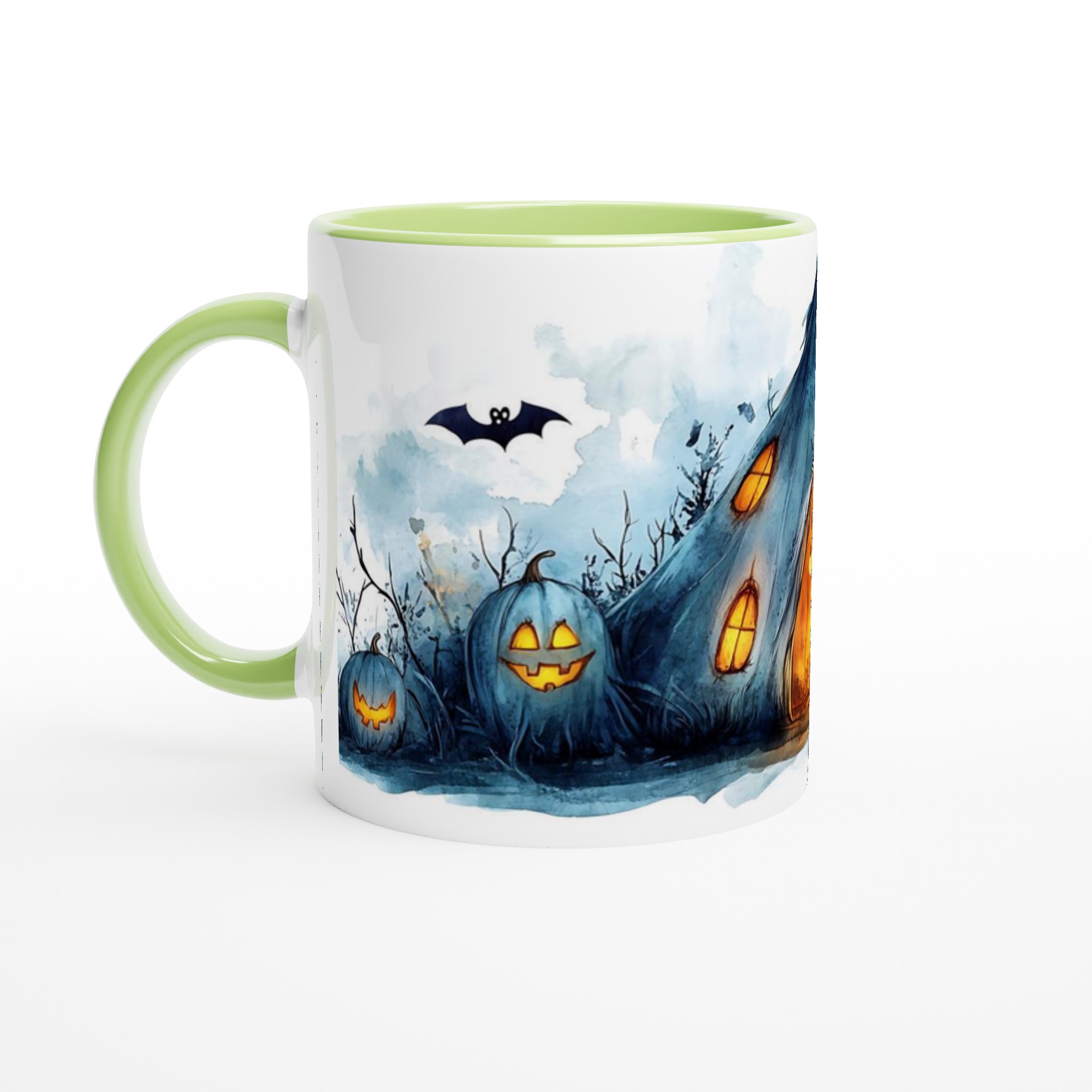 Spooky Halloween Camp Watercolor Mugg - 11oz Keramisk Mugg för Mysiga Höstkvällar 7 ad554213-0d0b-4acc-b0ef-f606d170e27f