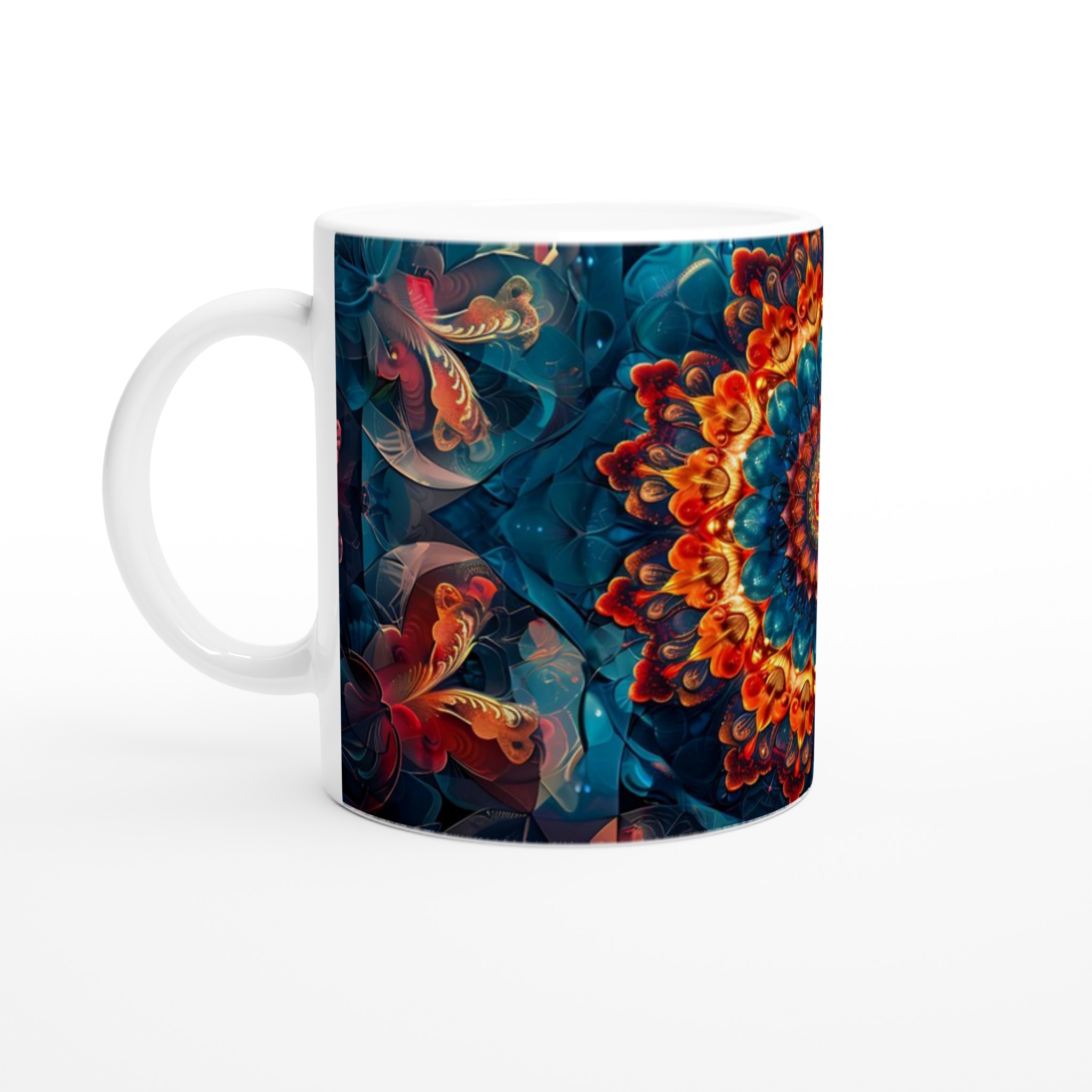 Abstrakt Mandala Keramikmugg - Livfull Design i Ditt Val av Färg 1 ad737478-3704-46b7-950a-b10023c4b8aa