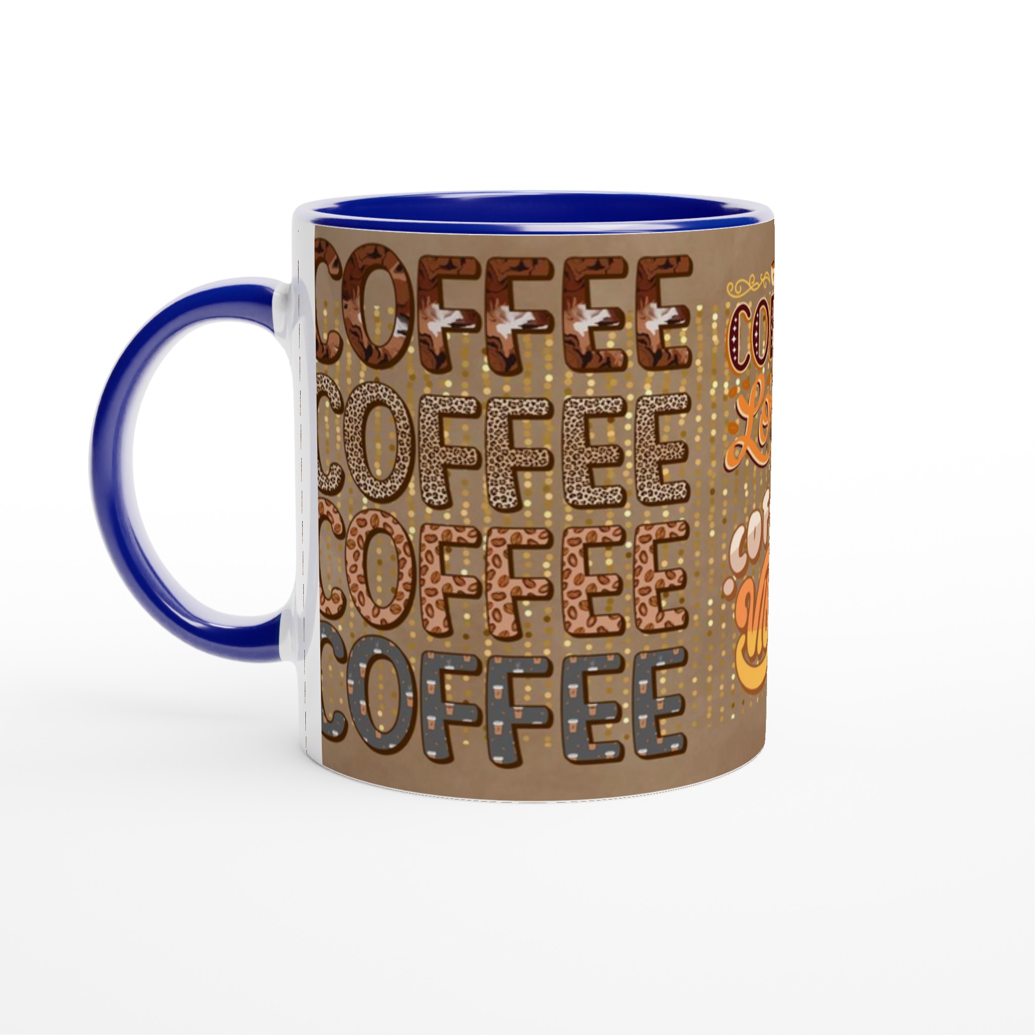 Vit 11oz keramisk mugg med unika kaffe- och djurmönster – välj din favoritfärg bland sju livfulla keramiska nyanser 2 ad7752aa-aeaf-4c91-b7a1-413d25fb3c39