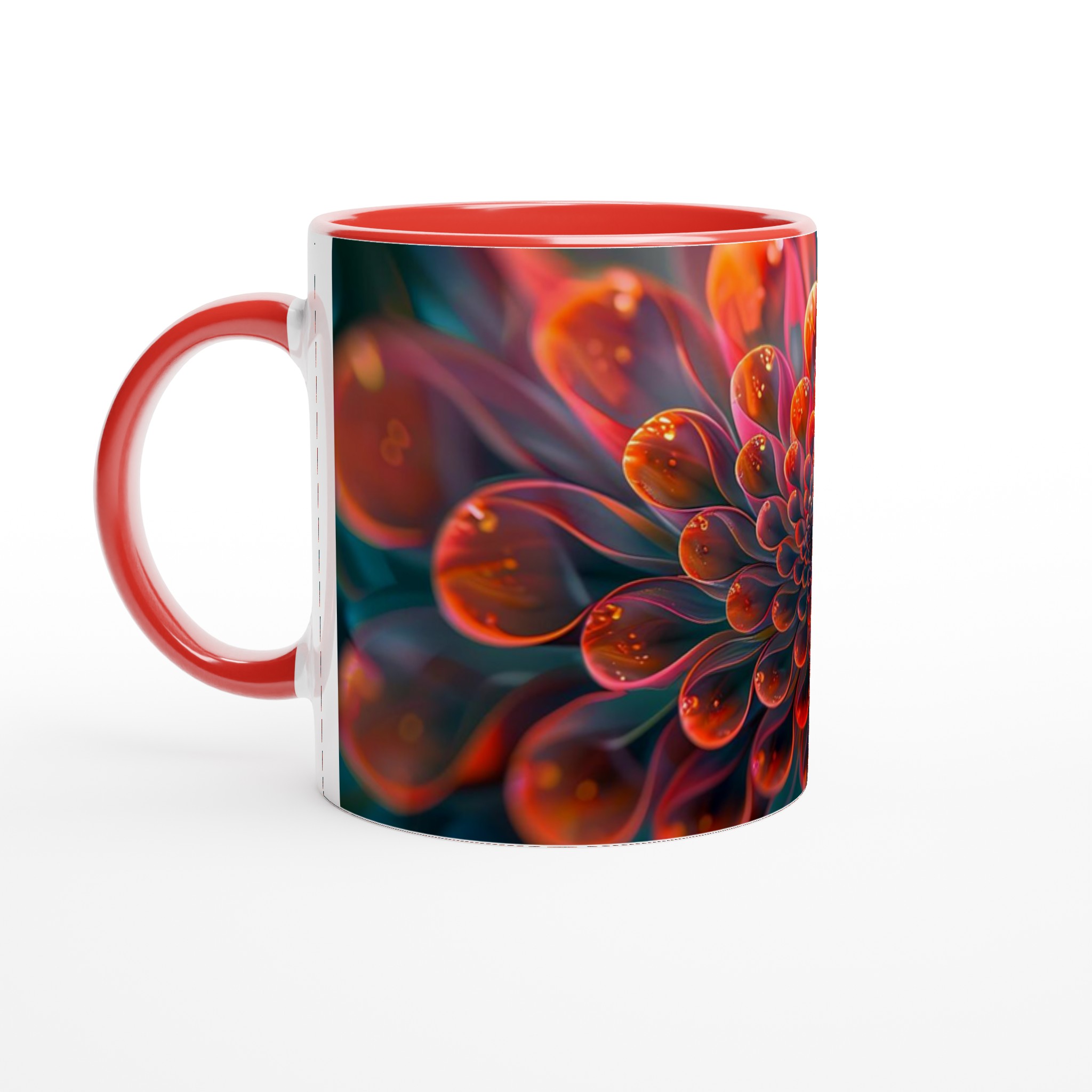 Mångfärgad blommig keramikmugg – 11 oz premiummugg i 7 livfulla färger 5 ad825284-df6e-4293-9a79-7747bc655453