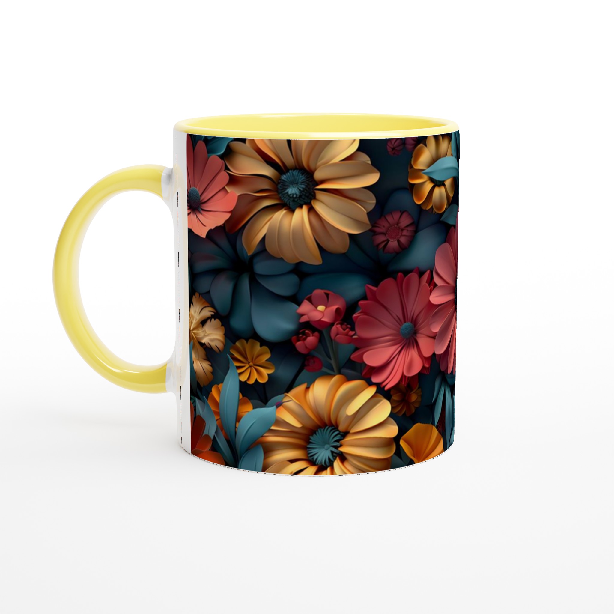 Blomstrande Designmugg: 11oz Keramikmugg i Levande Färgval – Perfekt för Kaffeälskare! 3 adb6a4f2-4d44-41f4-ad46-aeb97886289c