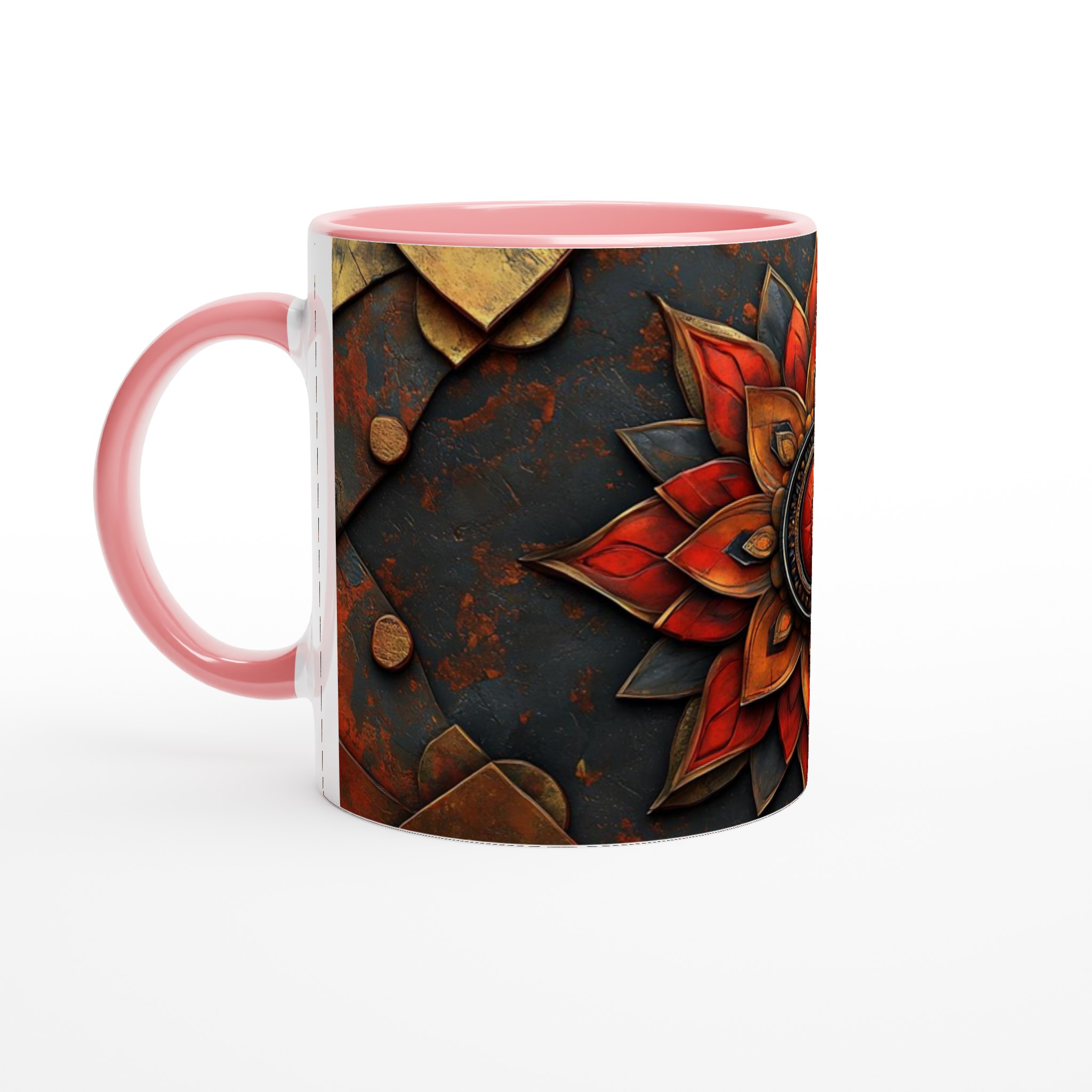 Zen Mandala Mugg - Vackert Konsttryck i Rustika Toner - Välj din Färg på Keramik 6 add31a09-75f1-48ef-aef7-ae24ca62ba79