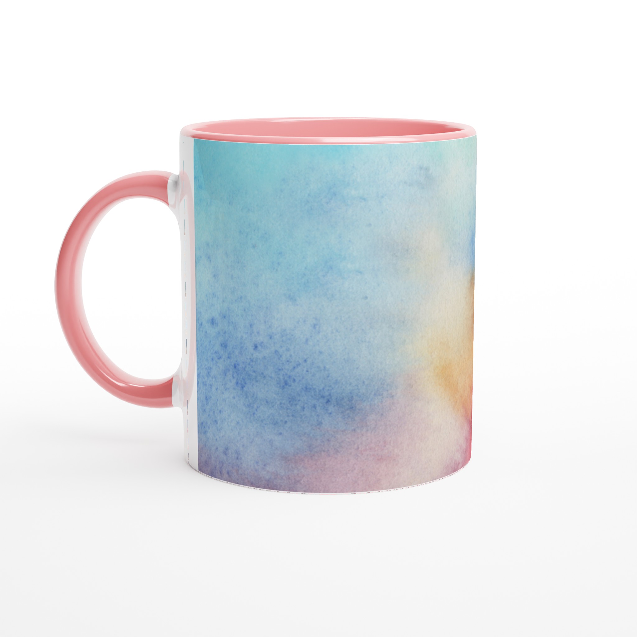 Elegant Vit 11oz Keramisk Mugg med Akvarellintryck i Flera Färger 6 ade17005-99e0-4d3e-b66c-364075e24bf1