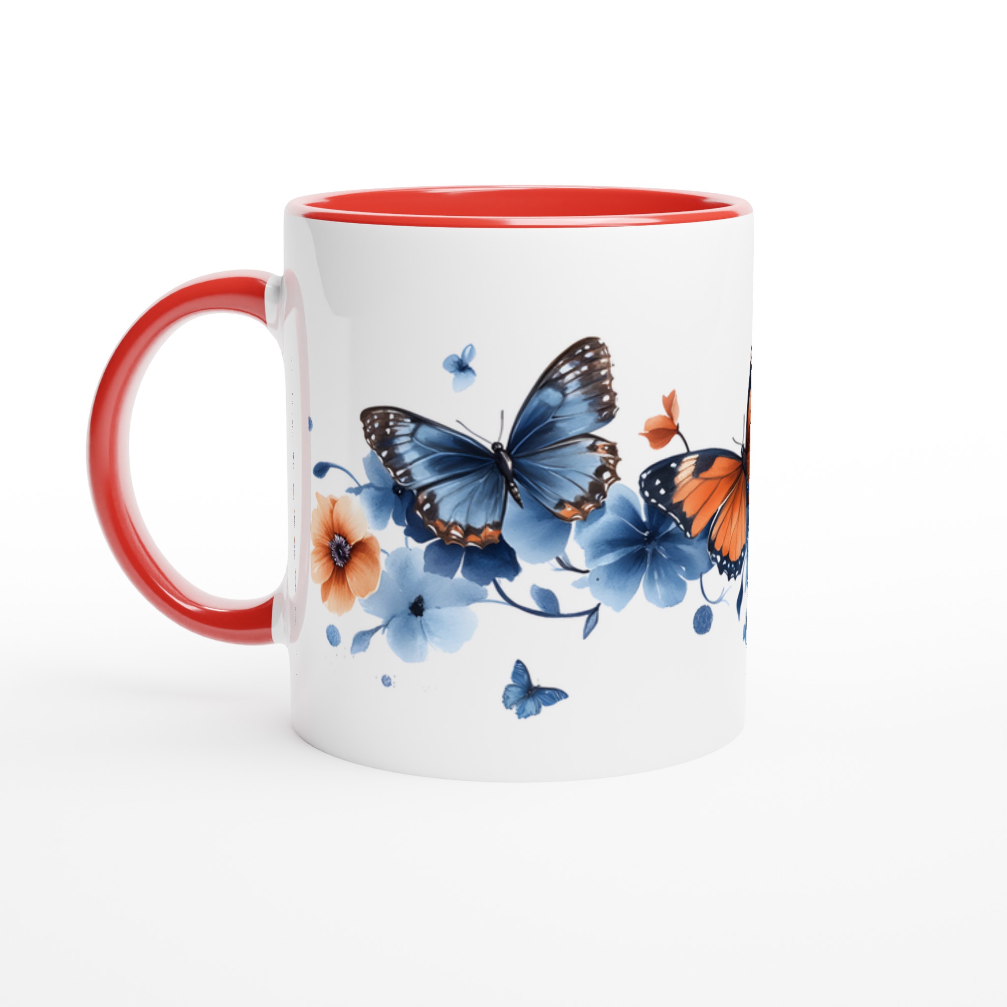 Fjärilsdrömmar: 11oz Keramisk Mugg med Akvarelldesign – Välj Din Färg! 5 ae067233-7616-43a6-b0f1-7cfd04e46ab1