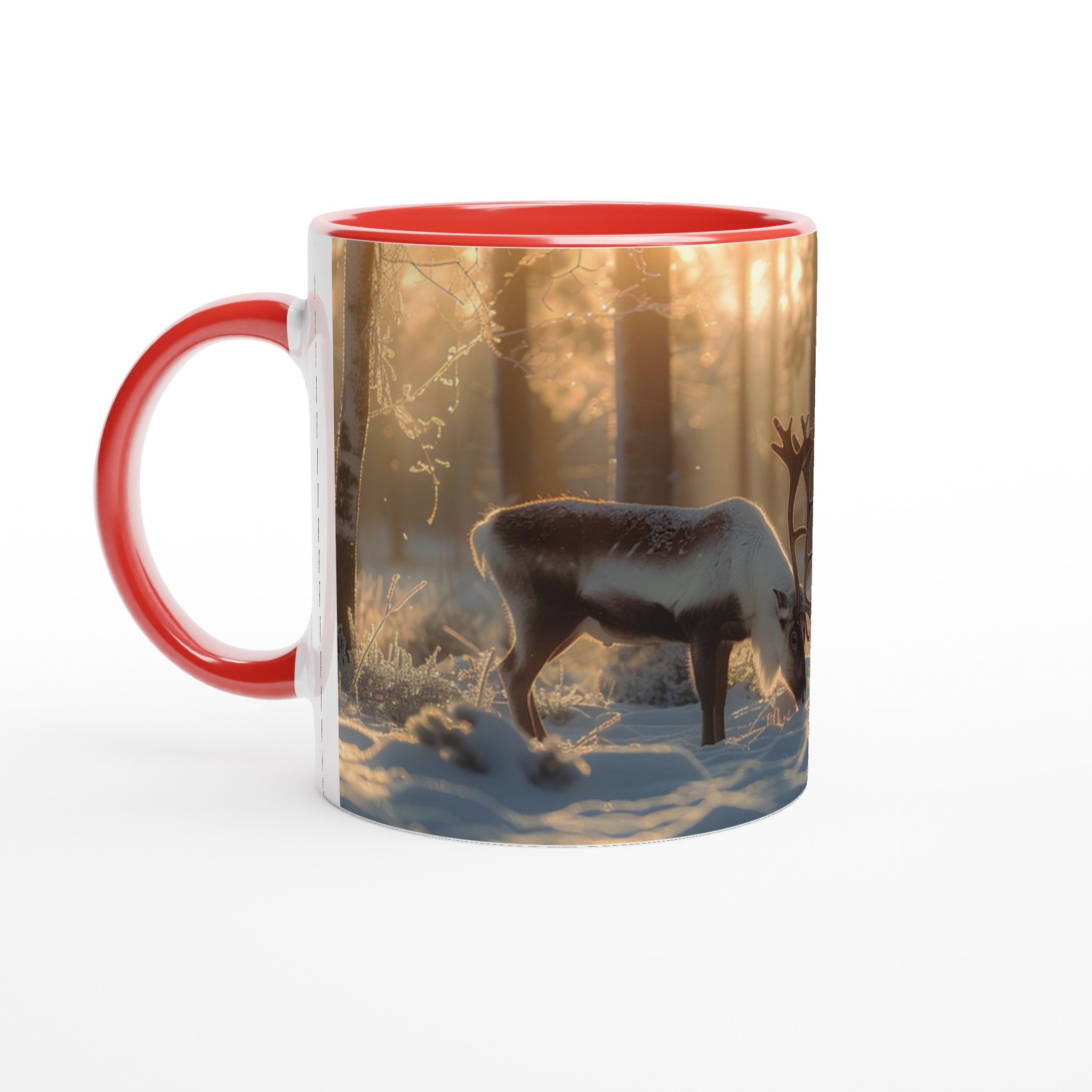 Nordisk Vintersaga Mugg – Magiskt Motiv med Ren i Solnedgång, 11oz Keramikmugg i Valfri Färg 5 ae1a14a0-4768-4fad-8fe9-5ac18037f793