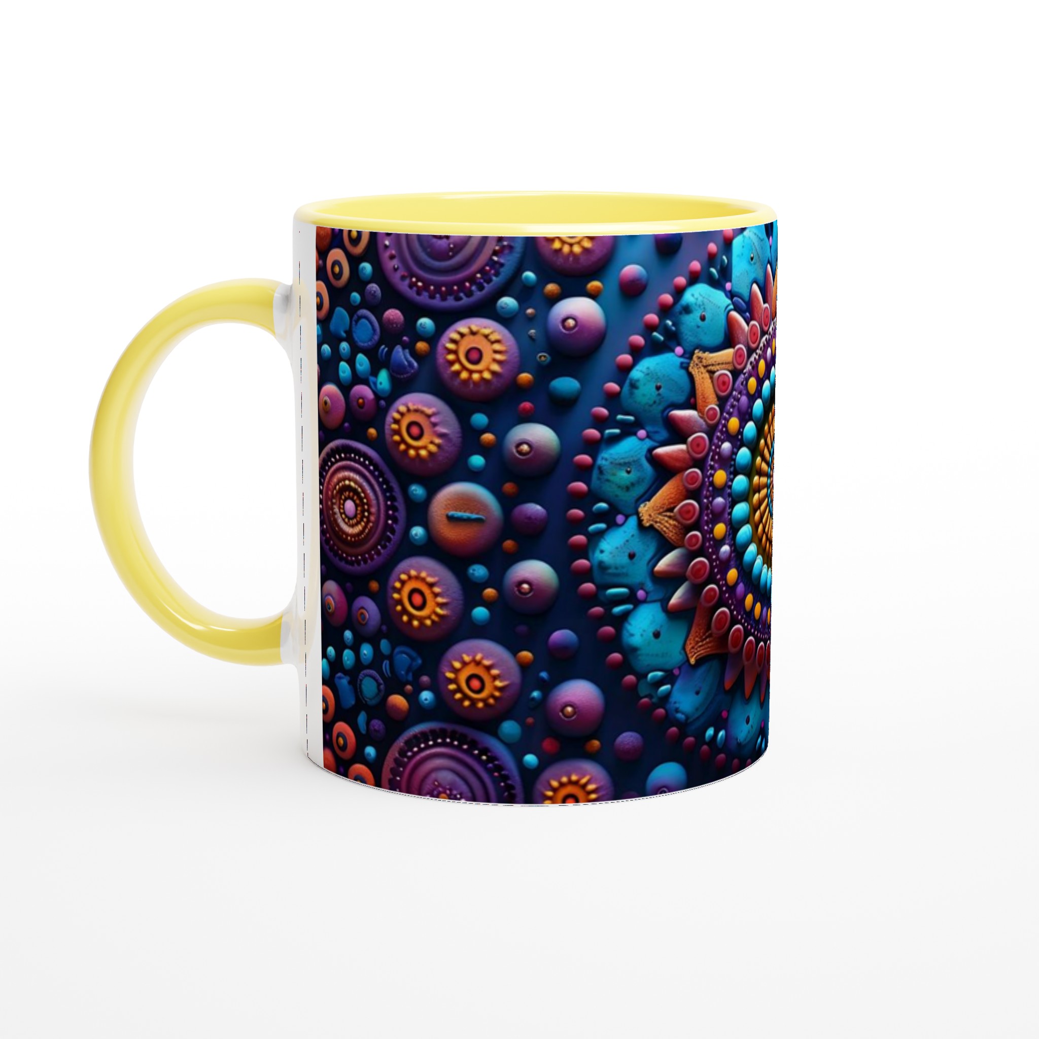 Kosmisk Mandala Keramikmugg - 11oz, Levande Design i Valfri Färg 3 ae28ced5-cc9b-4f65-8d73-2dccf7de5f94