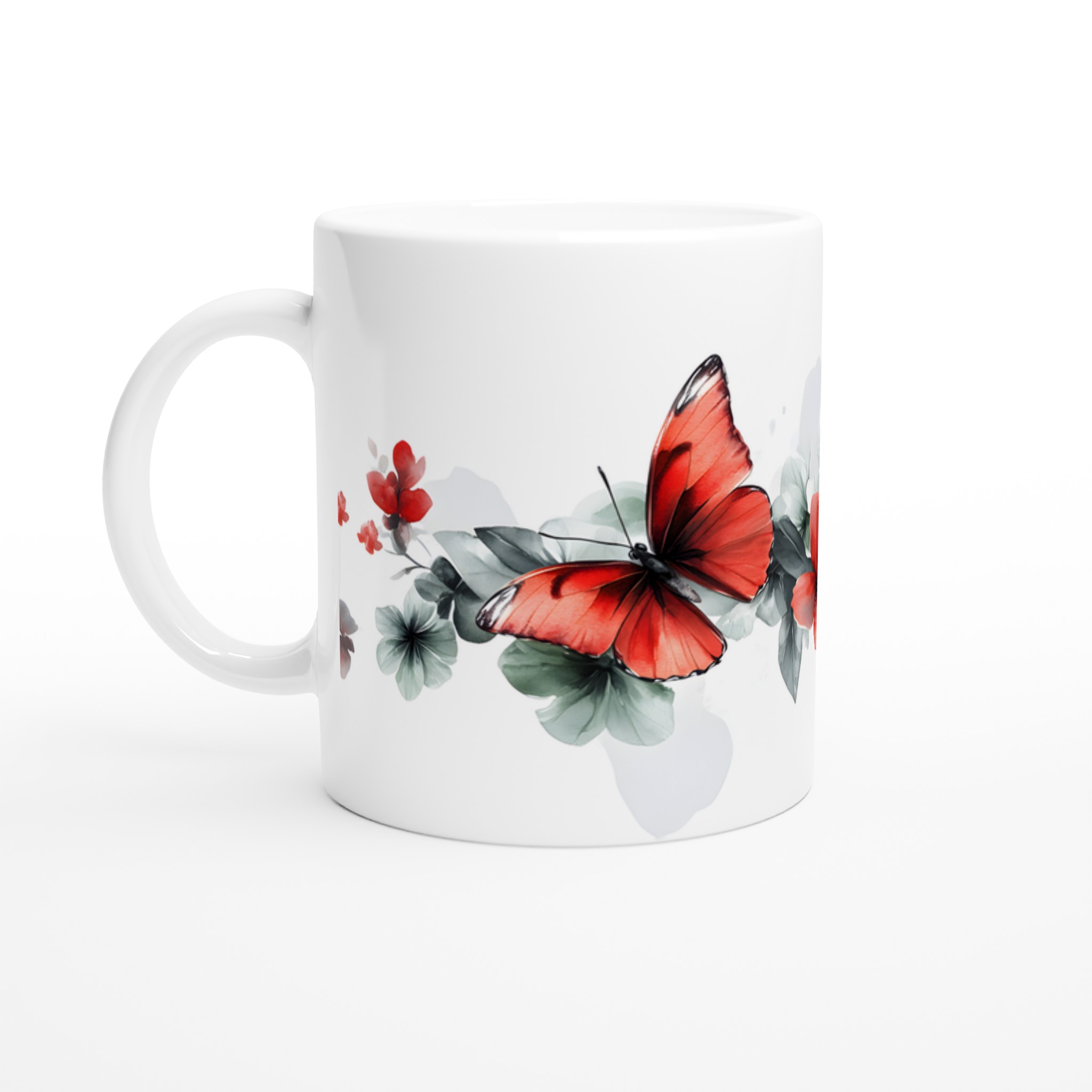 Fjärilsmugg - Upplyftande Design med Akvarellinspirerade Fjärilar och Blommor 1 ae6eaac5-0a55-42fa-9248-1f258378329d
