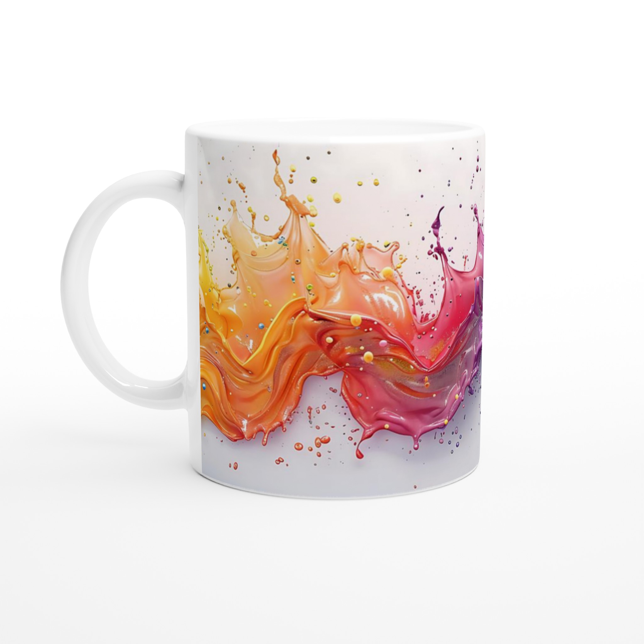 Färgglad Stänk Keramikmugg - 11oz Vibrant Design för Kaffe & Te 1 ae7d81b3-c731-4163-bb1e-158866ee61c4
