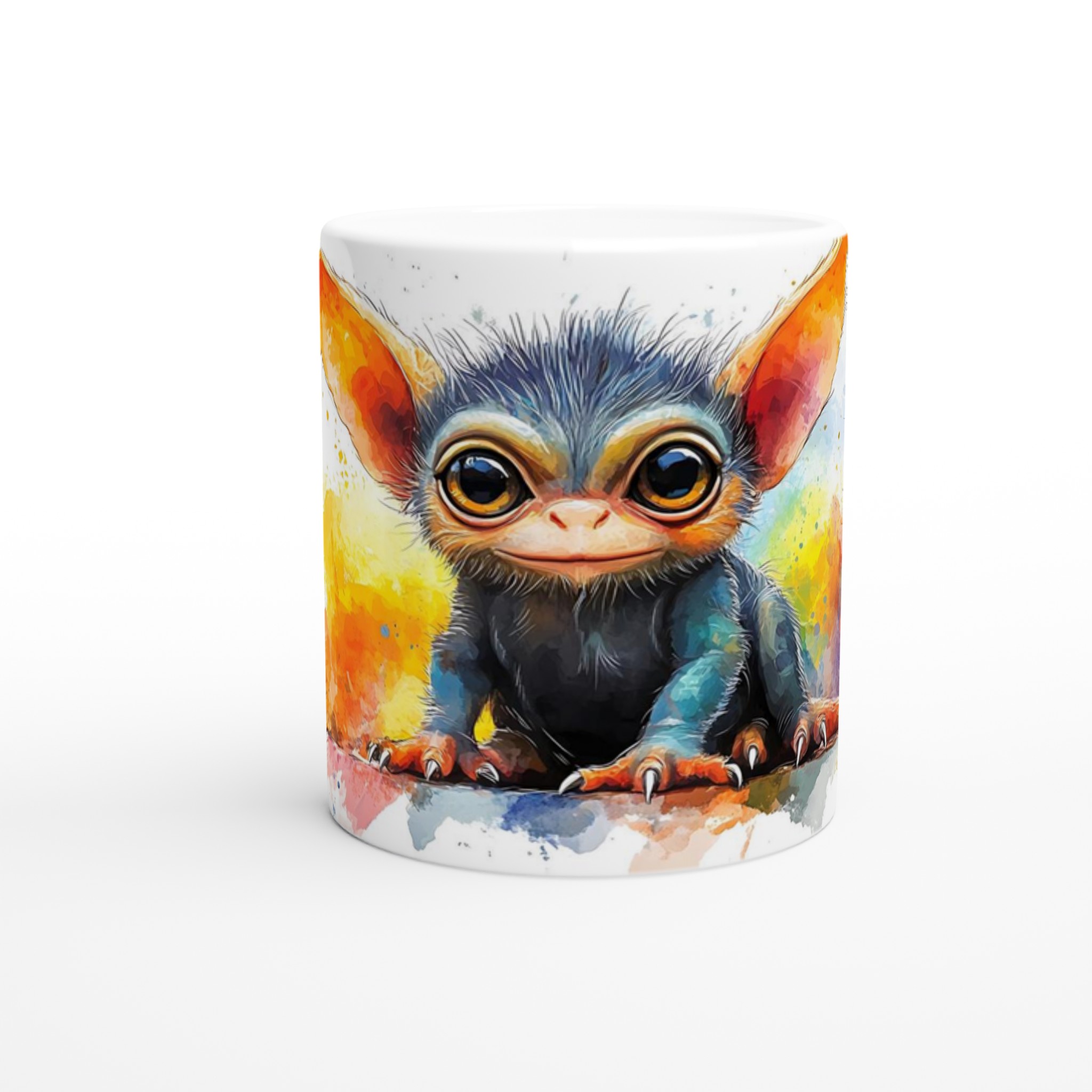 Magical Critter Akvarell Mugg – Vit 11oz Keramisk Mugg med Färgstarkt Tryck 8 ae8fb3d6-51ac-434e-88b8-d3faf90c3cf0