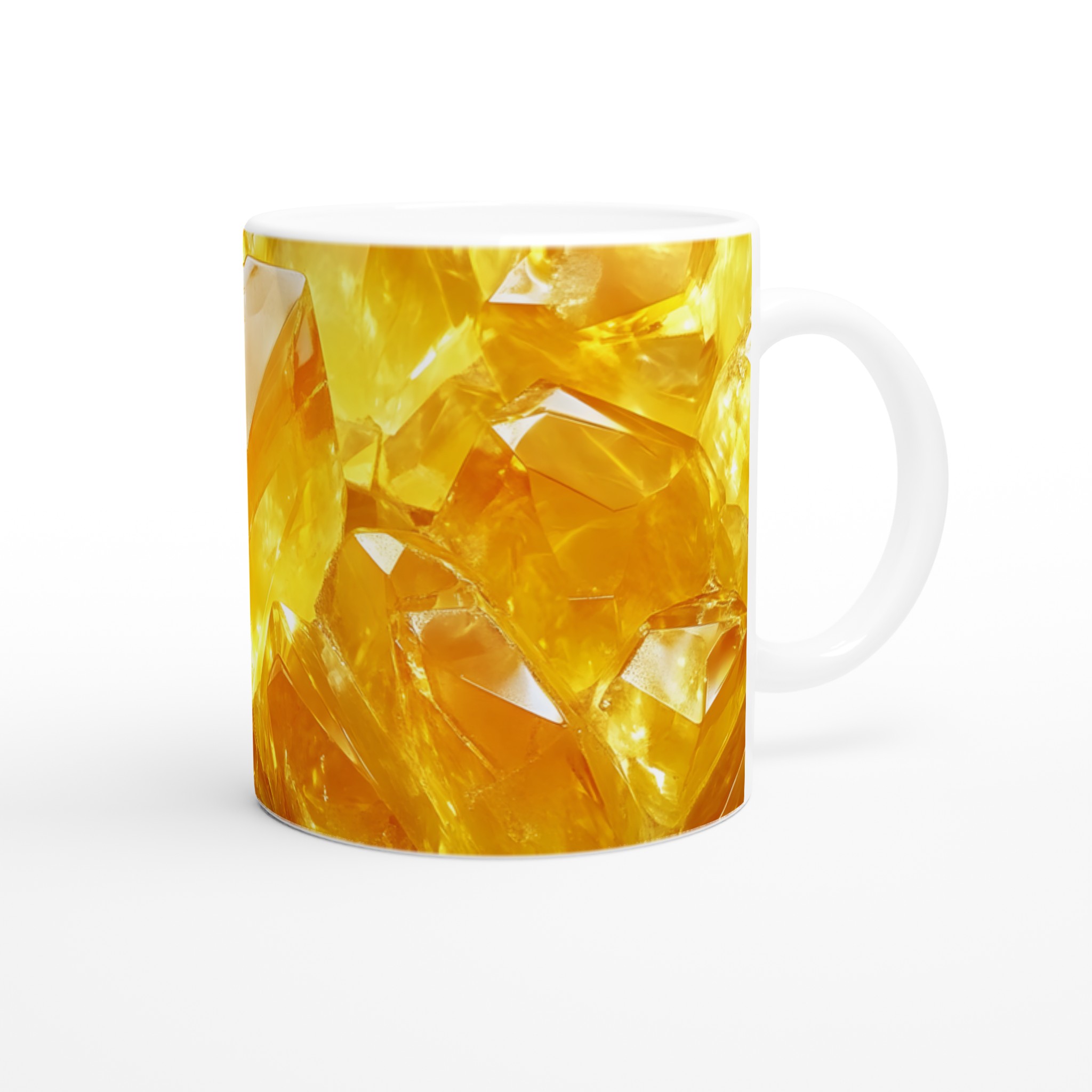 Guldgnistrande Citrin Keramikmugg – 11oz Kristallinspirerad Design i 7 Färger 9 aebc0817-a647-4f77-93fa-0f94a7180dda