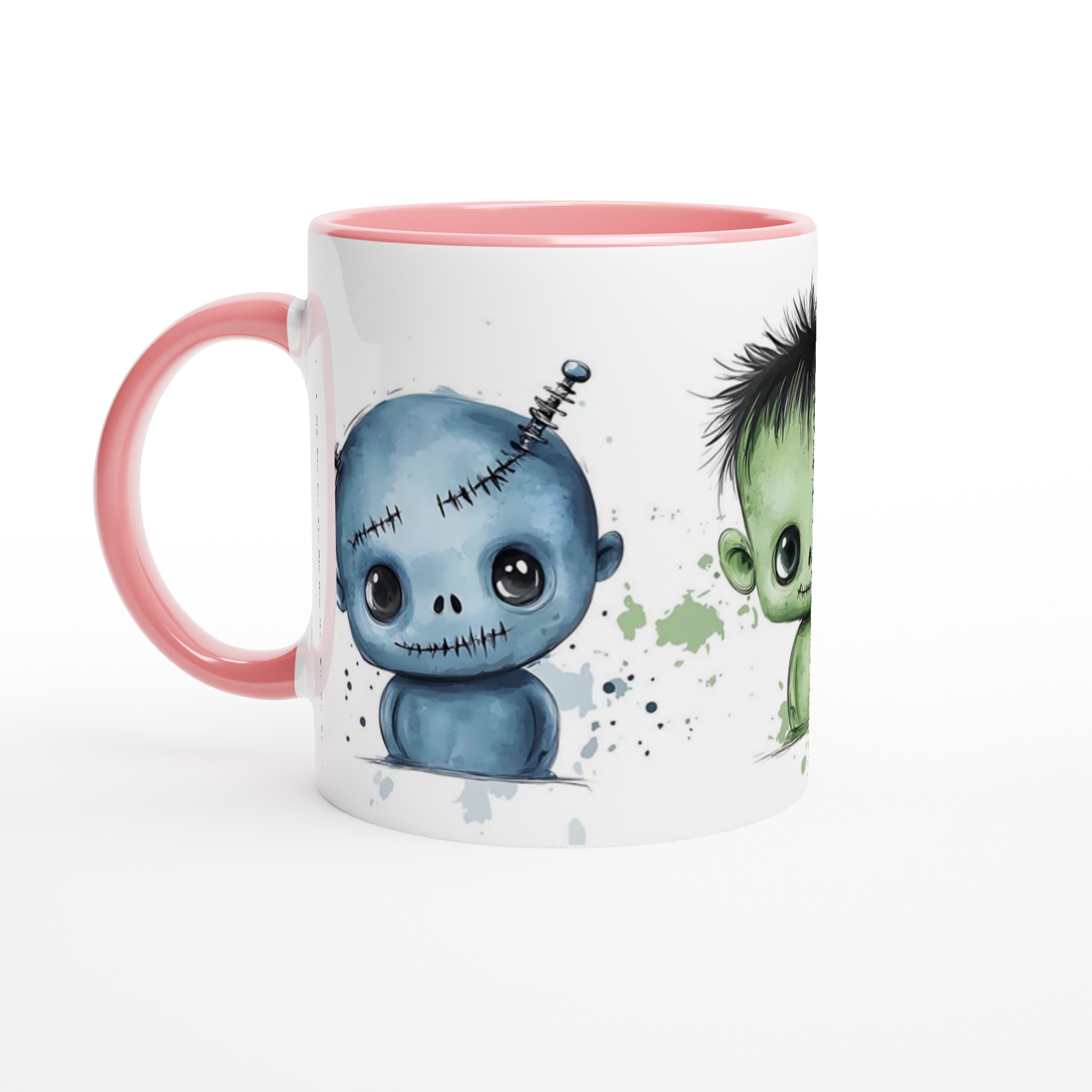 Söta Monster Vattenfärgsmugg – 11oz Keramisk Mugg för Kaffe & Te i Flera Färgval 6 aebc30f8-cdc7-4cc6-8c24-d205440a2ee8