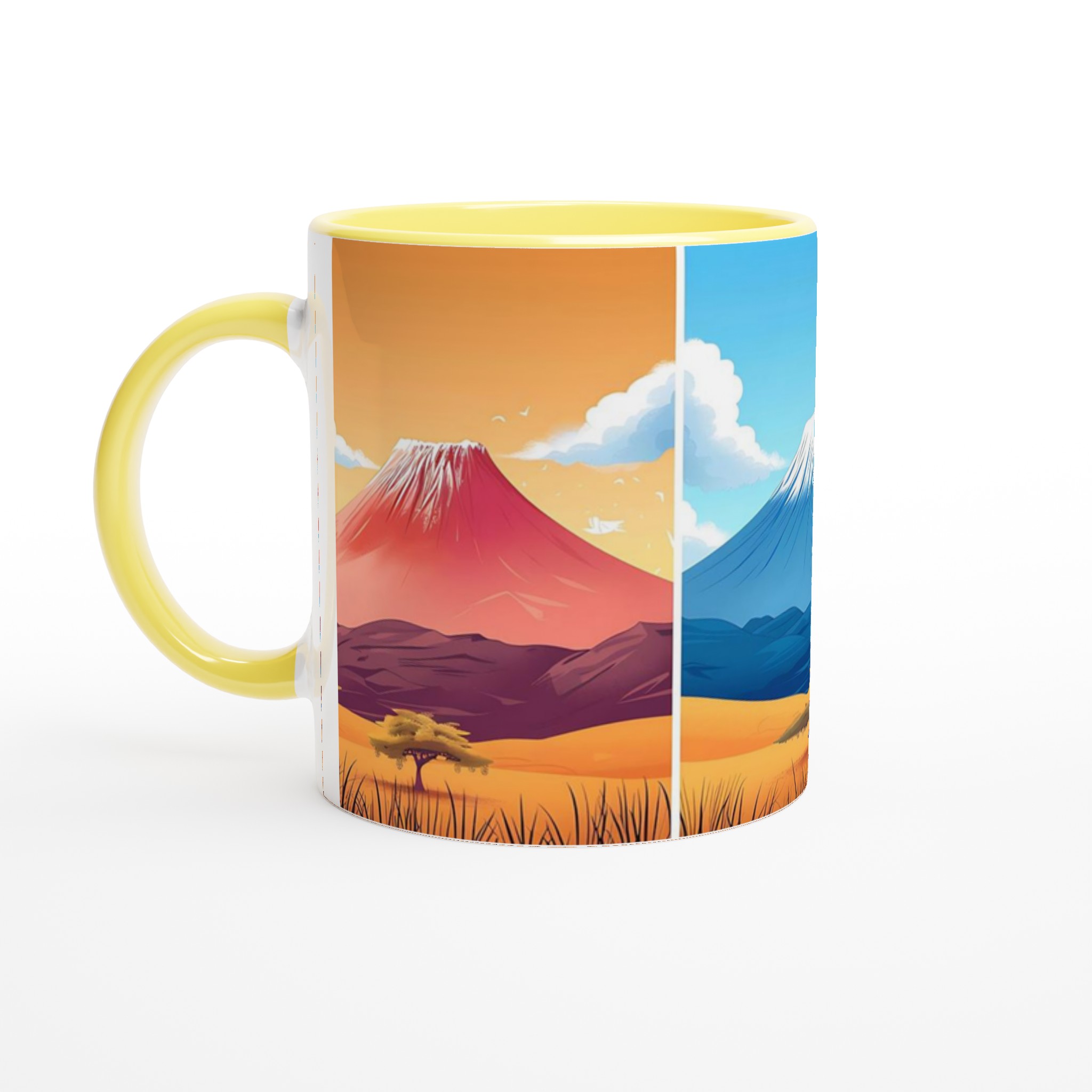 Minimalistiska Japanska Bergsmuggar – 11oz Keramikmugg i ditt val av sju livfulla färger 3 aeeb69de-6c4c-4d0f-9bb2-f40f5c17ae23