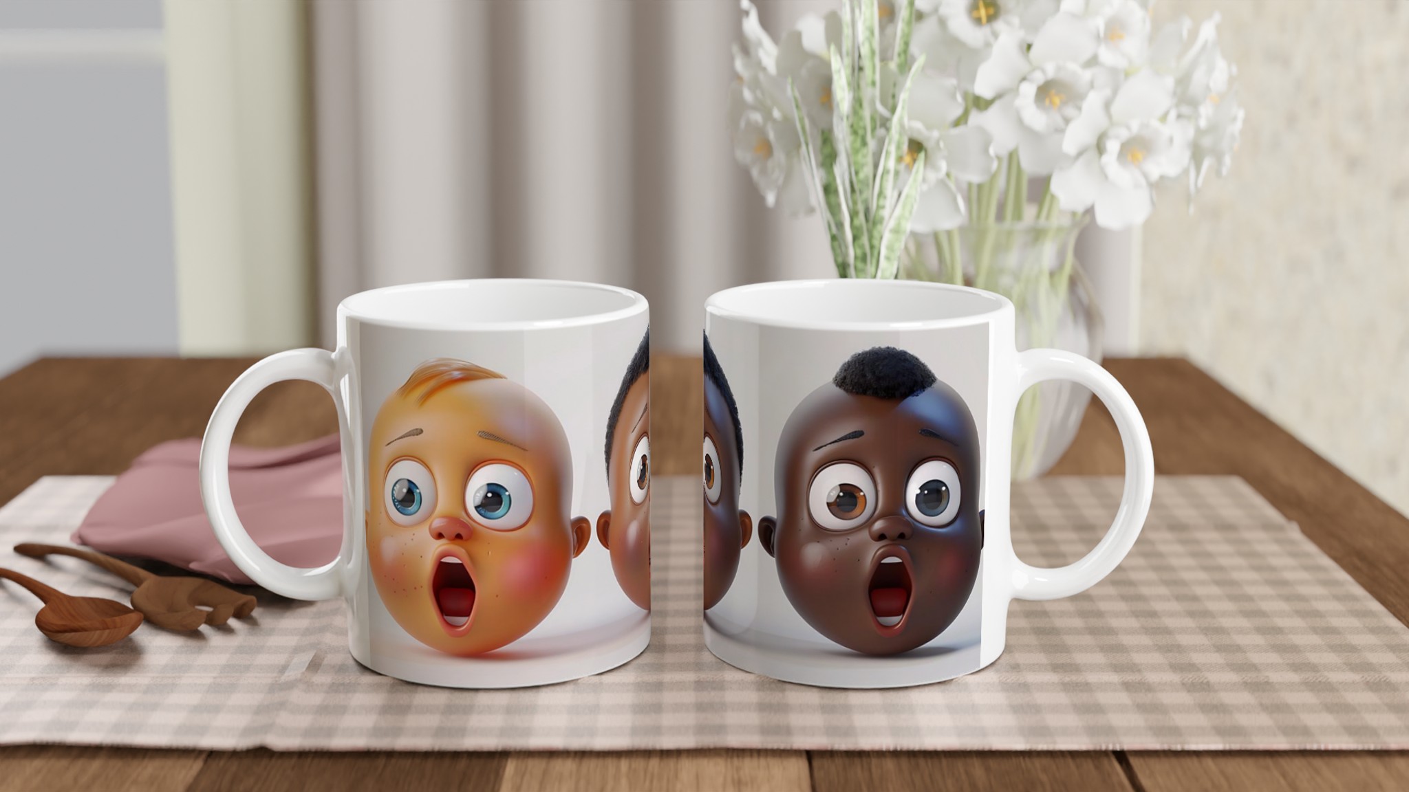 Shockingly Söta Bebisar! 11oz Keramisk Mugg – Välj din favoritfärg för en överraskande present 10 af0c7959-58d8-4a8b-aca5-e764a6f14ae1