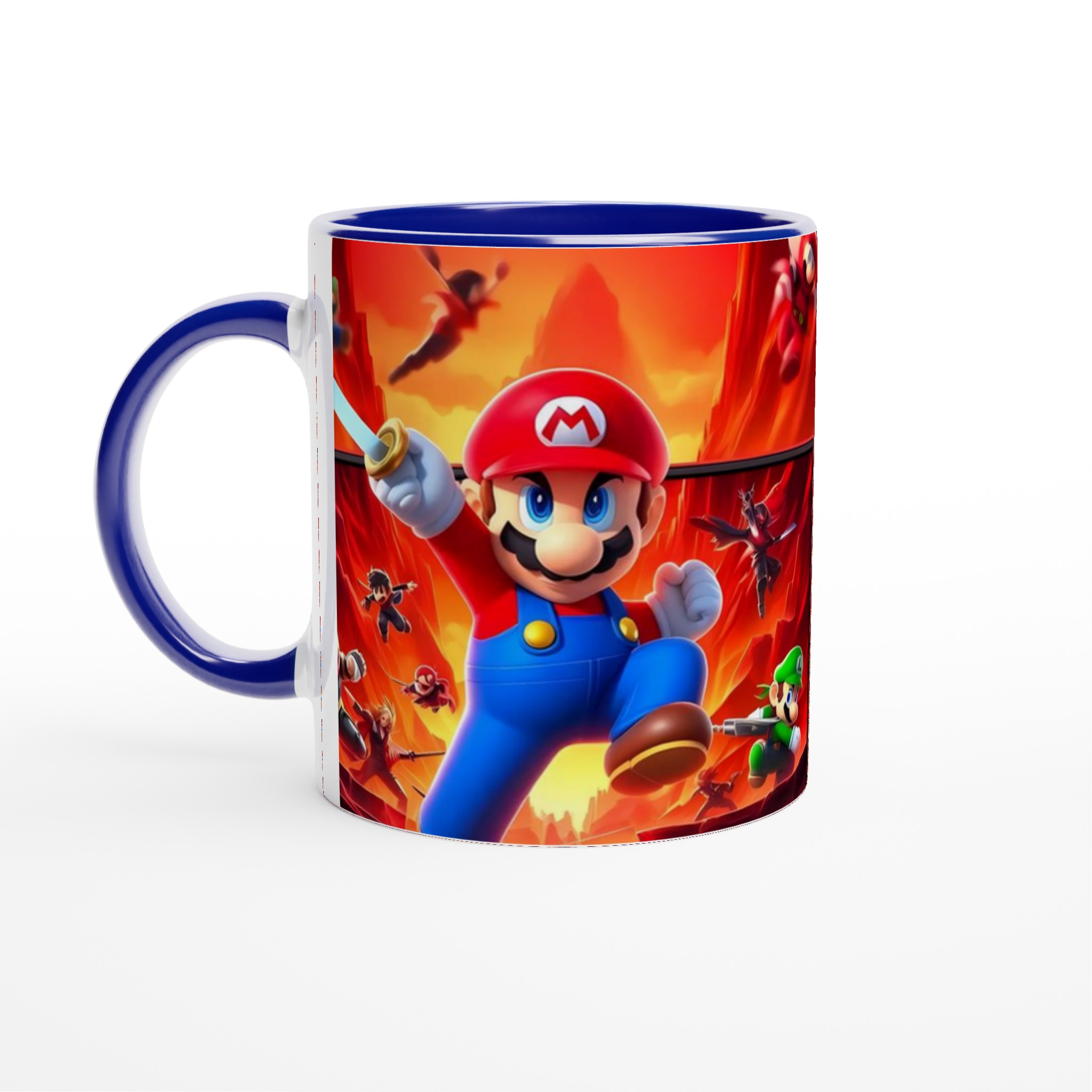 Vit 11oz keramisk mugg med livfulla spelmotiv i flera färgalternativ 2 af0e9ea3-9751-4f27-b854-df582754cd09
