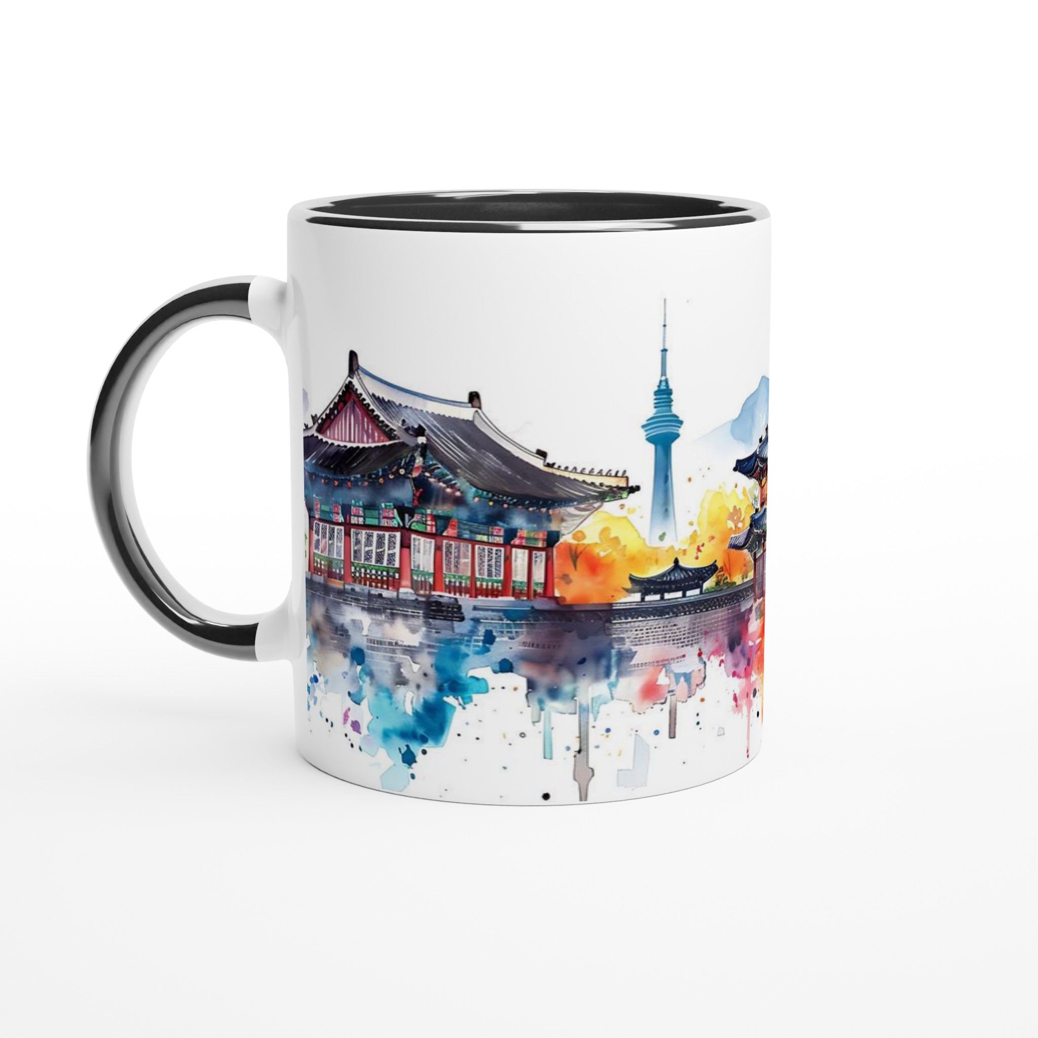 Seoul Akvarell Mugg – Levande Tempel & Stadssilhuett i valfri färg 4 af1597ee-eecd-4ab5-8766-d83f07c455e2