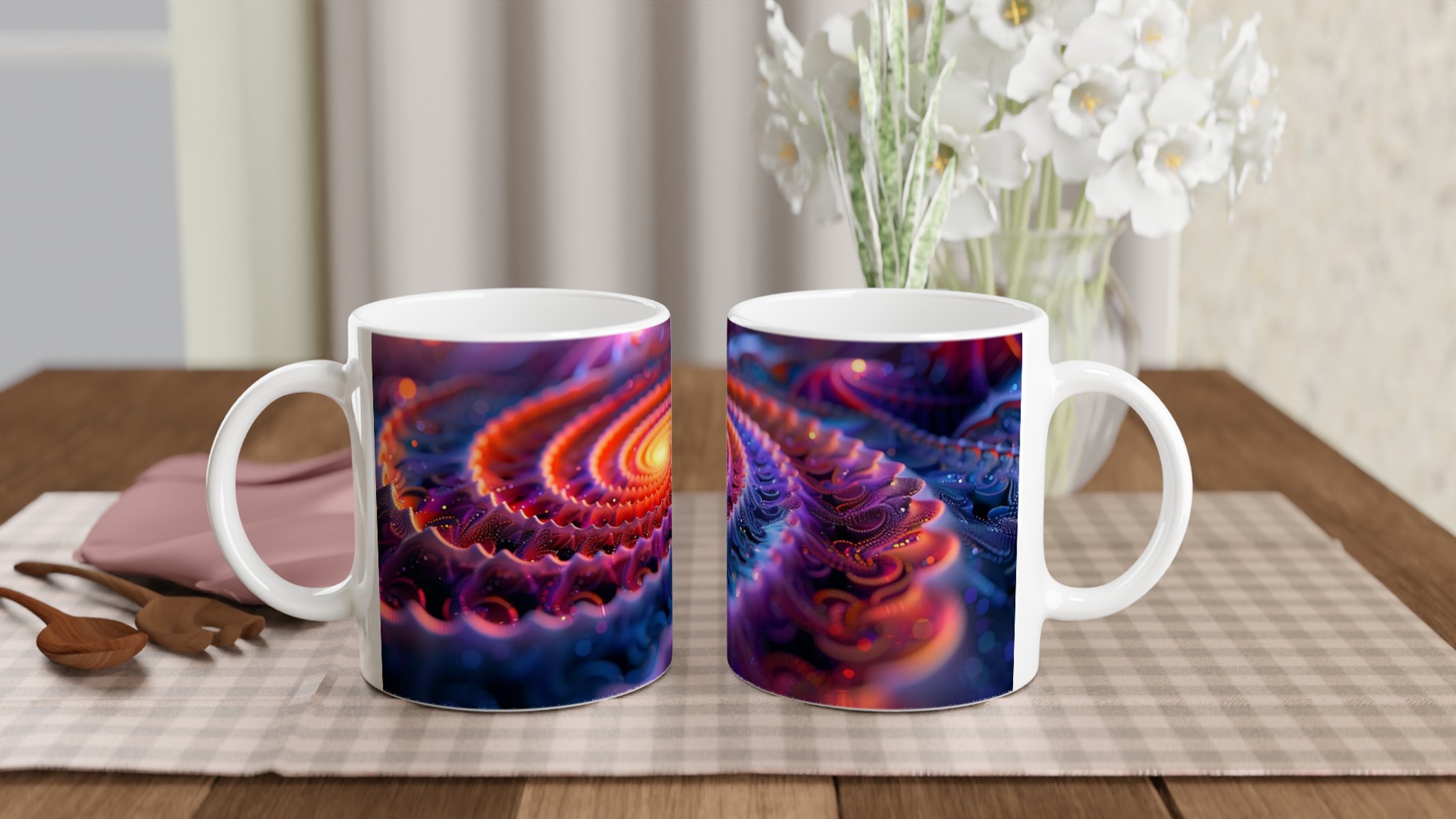 Kosmisk Spiral Mugg – Vibrerande Abstrakt Konst på 11oz Keramik, Välj Din Färg! 10 af85bf30-07bc-4c12-85e9-4b196f97bfdc