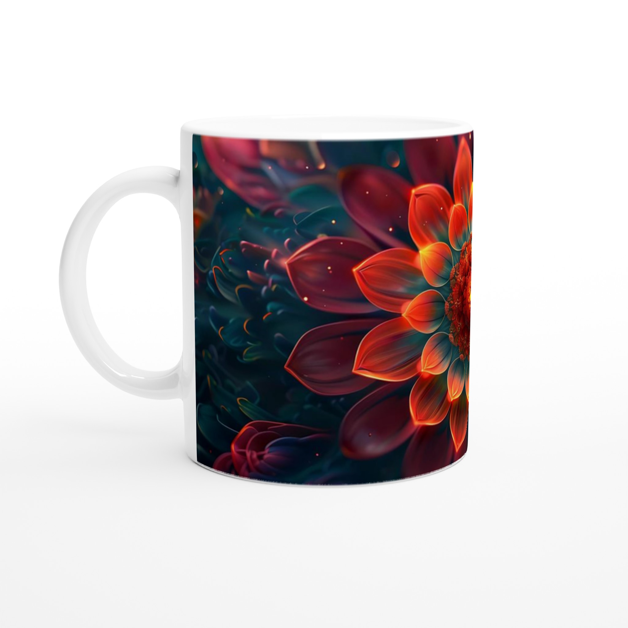 Glödande Blomsterdröm – 11oz Keramisk Mugg för Konstälskare, Välj Din Färg! 1 af9fe2c9-9ab8-4c18-9018-bfdc1c943e87