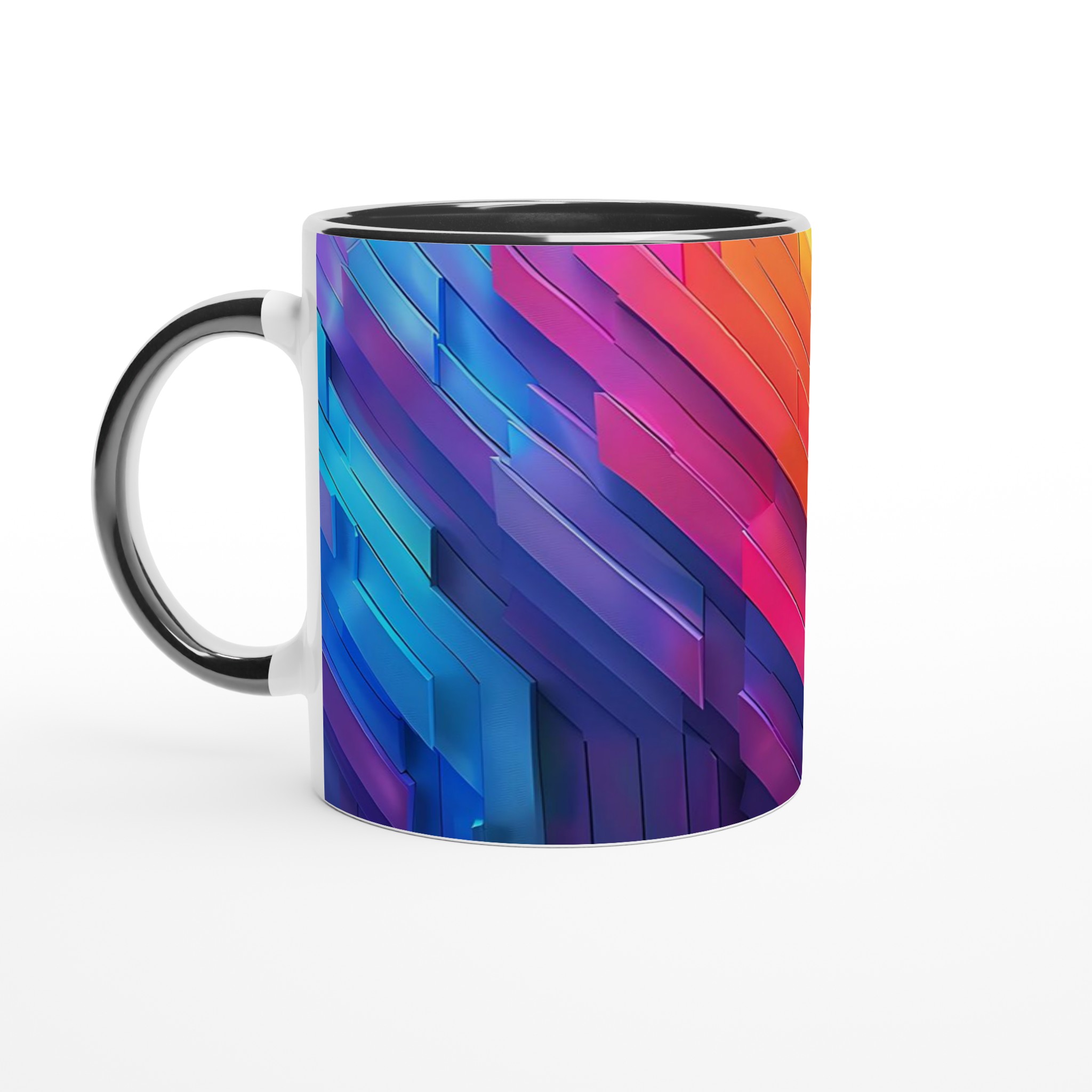 Abstrakt Chevron Mugg - Färgsprakande 11oz Keramikmugg för Modern Stil i Valfri Färg 4 afe7ca92-89d7-4650-933d-c5e8cf9ebe5f