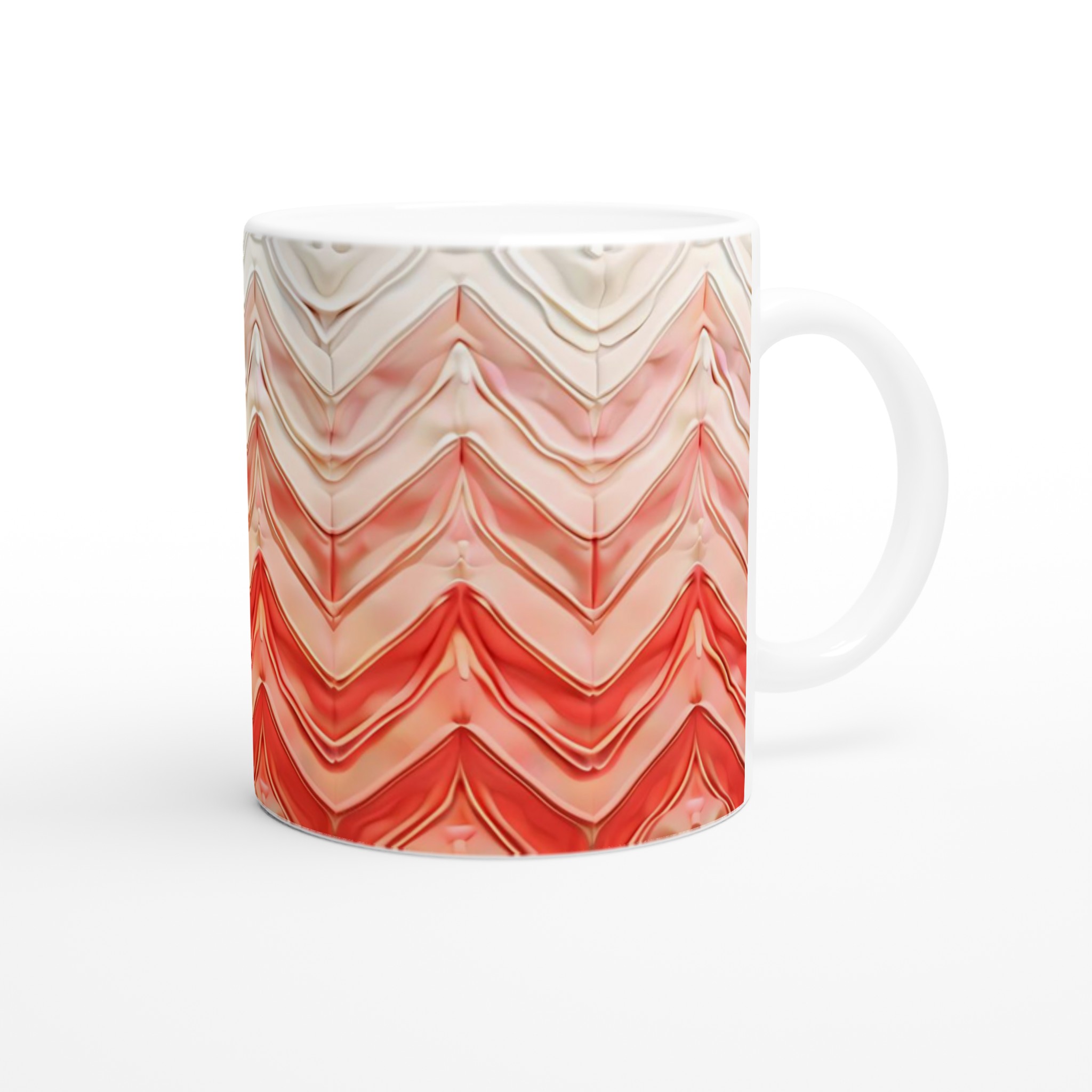 Abstrakt Vågformad Keramikmugg – 11 oz i ditt val av sju livliga färger 9 afeec28a-9f89-4814-af2c-996ec71c53f3