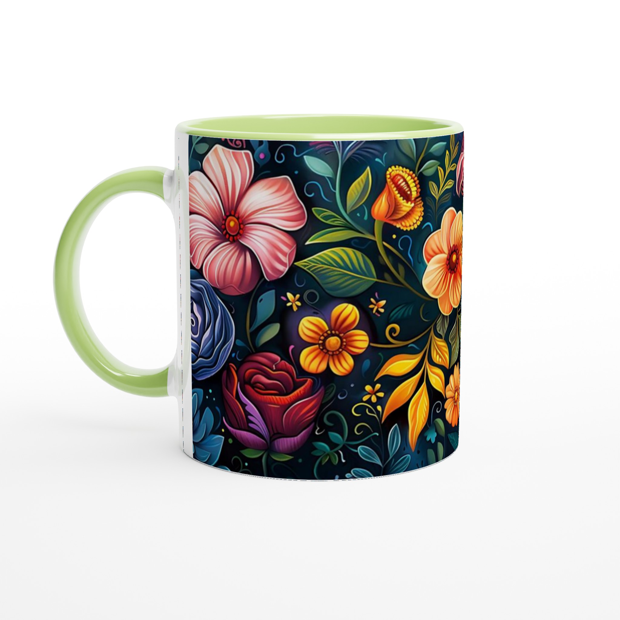 Blomstrande Keramikmugg: Välj din Favoritfärg – 11 oz Premium Kaffemugg 7 aff6661a-cde8-4ee5-ac0f-152699138905