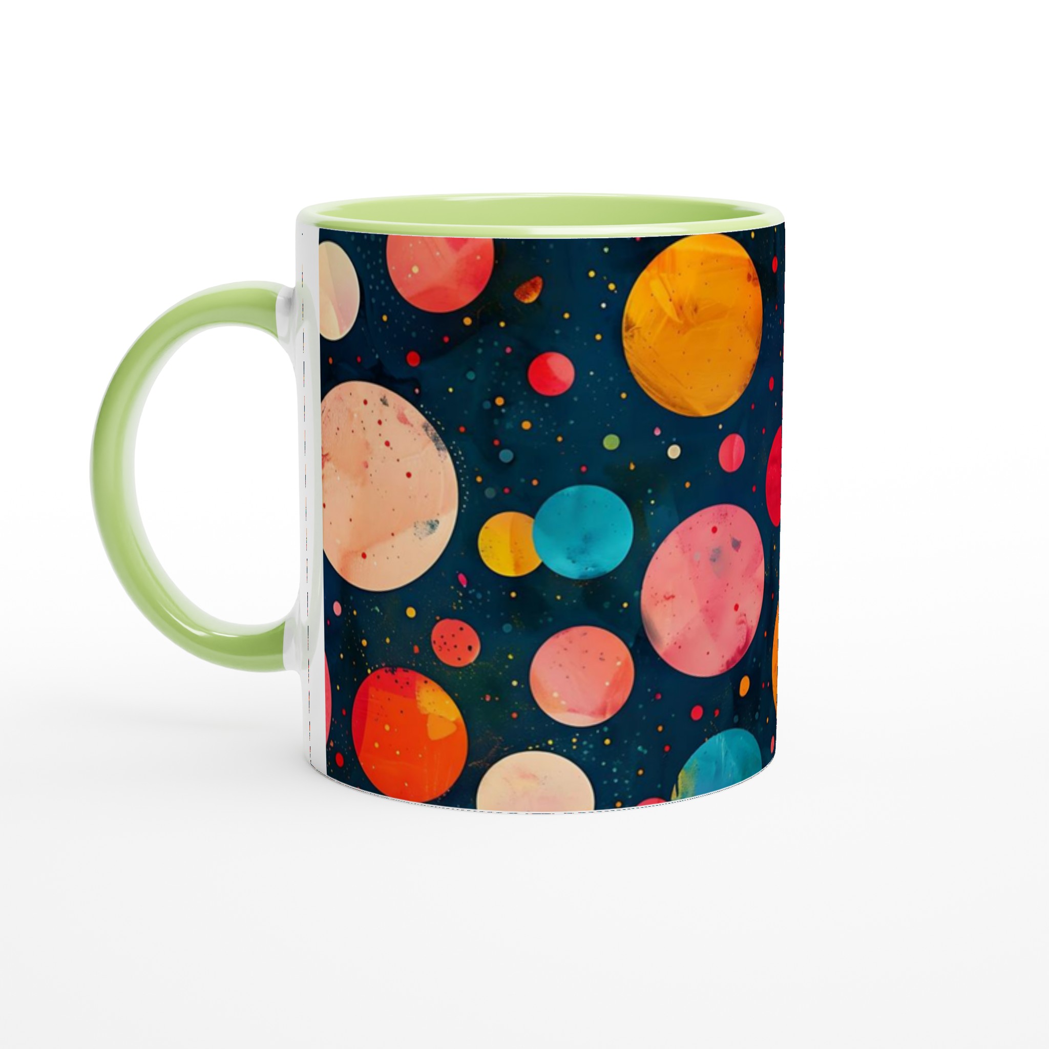 Kosmisk Färgexplosion Mugg – 11oz Keramisk Kaffekopp i sju livfulla nyanser 7 b01f652c-797f-4a65-84ff-4e69108263a3
