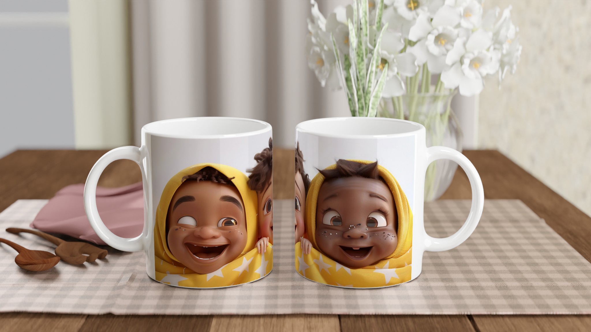 Färgglad 11oz Keramisk Mugg – Charmig & Lekfull Design för din Favoritdryck 10 b045d32f-2764-4781-867d-44106c8029a5