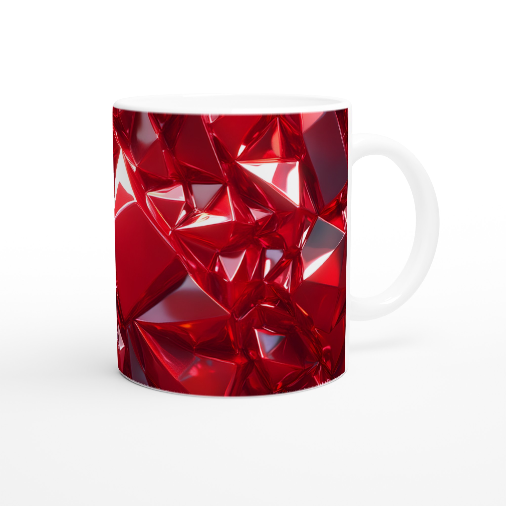 Rubinröd Fasetterad Keramikmugg – Glänsande 11oz Kaffekopp i Valfri Färg 9 b0520dde-bcff-4abb-b959-a29e7a1e07dd
